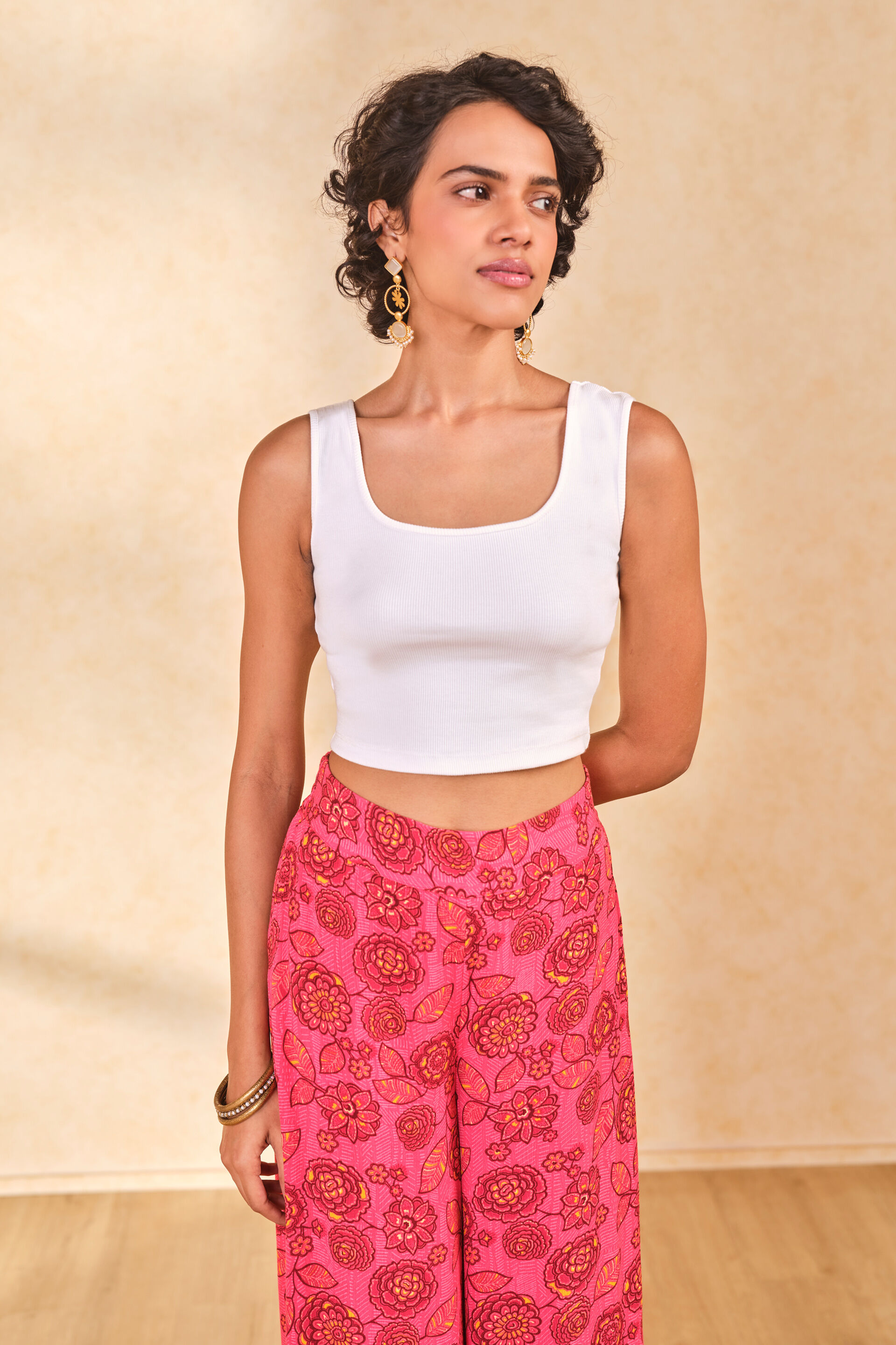 White Cotton Top, White, image 5