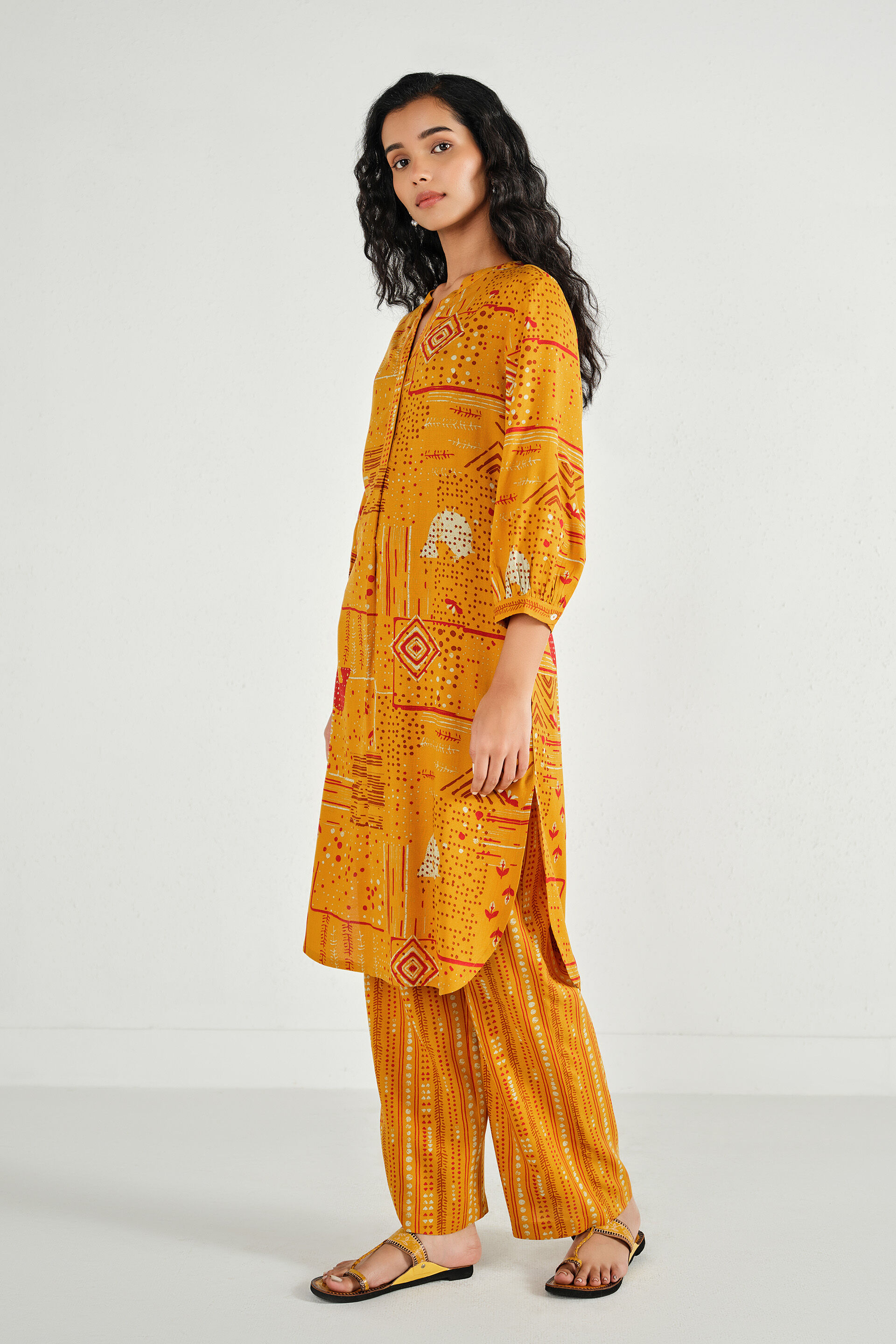 Mustard Meadow Co-ord Set, Mustard, image 3