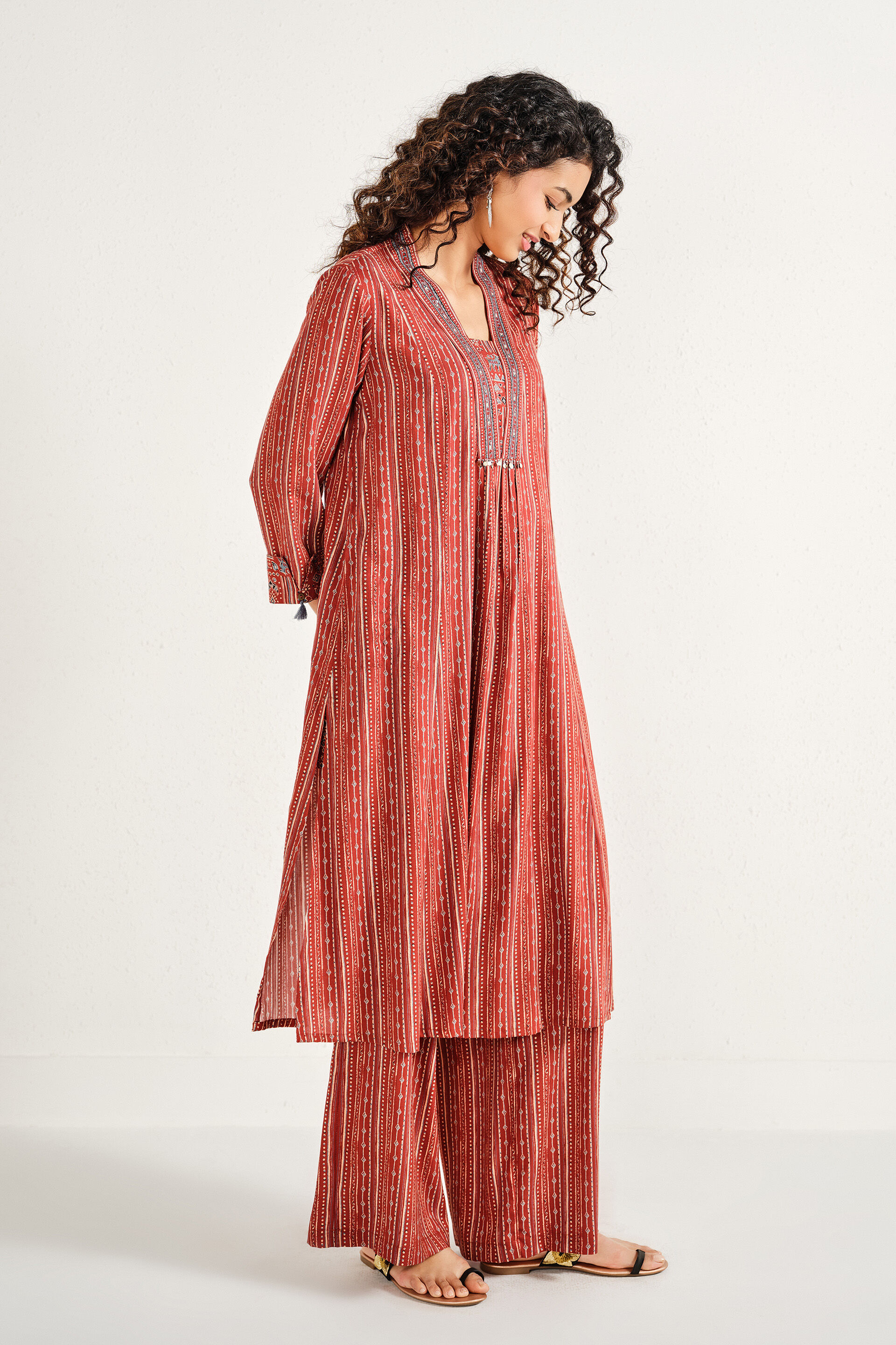 Ruhaani Rust Kurta Set, Rust, image 7