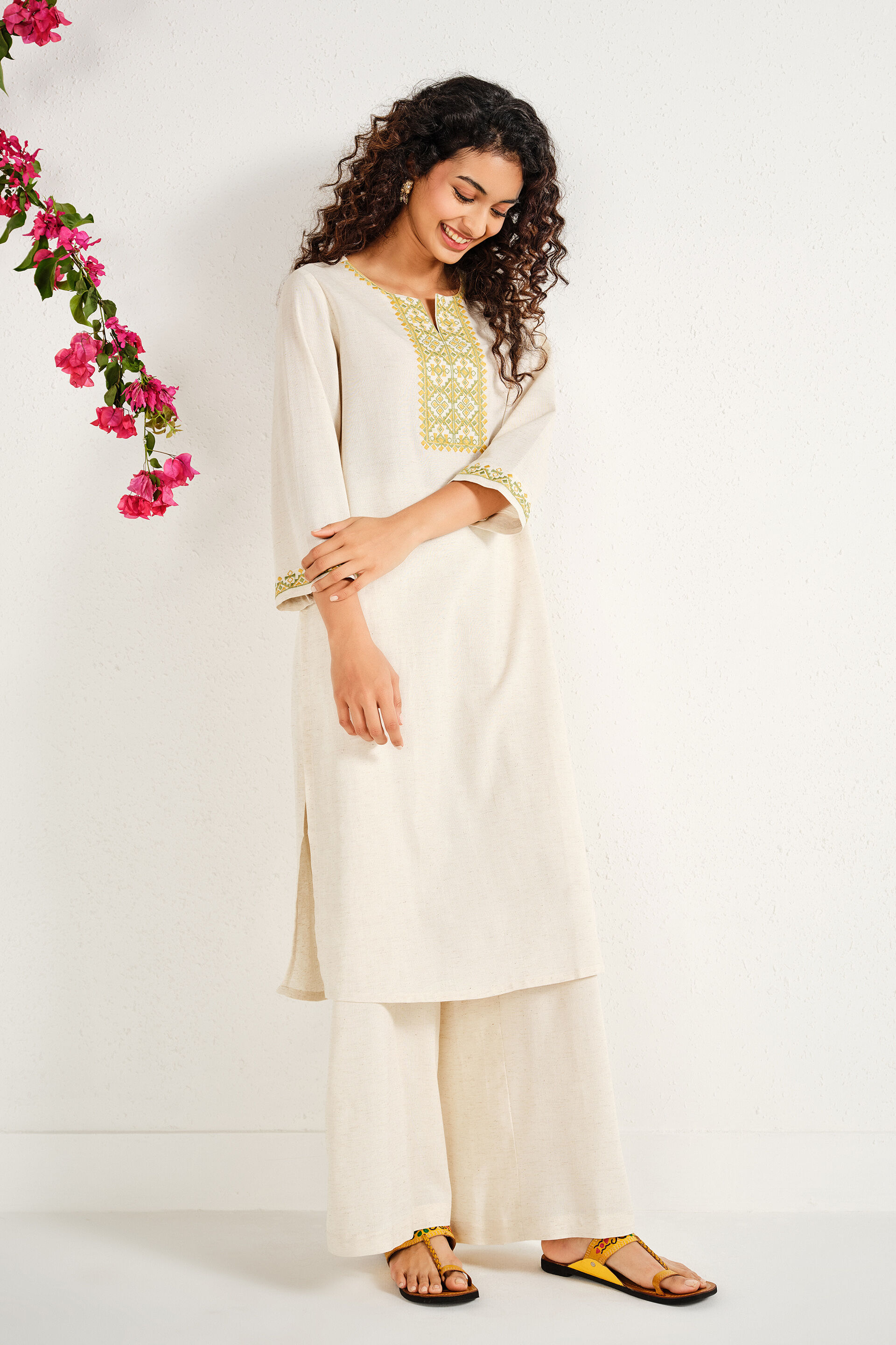 Nivaya Natural Kurta, Natural, image 5