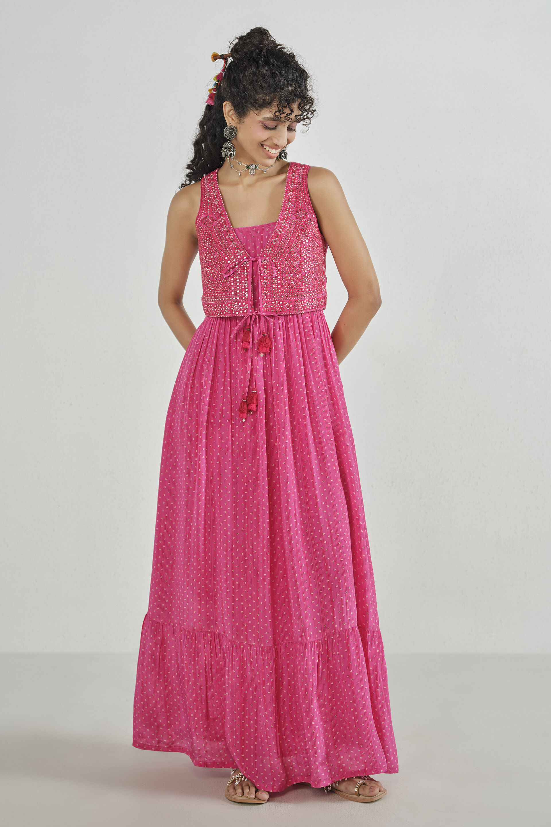 fitted lace wedding dress Black Cotton Embroidered Maxi Dress main image 0