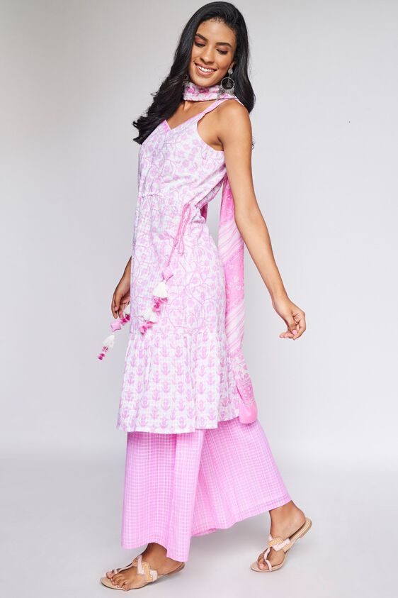5 - Lilac Floral Fit and Flare Suit, image 5