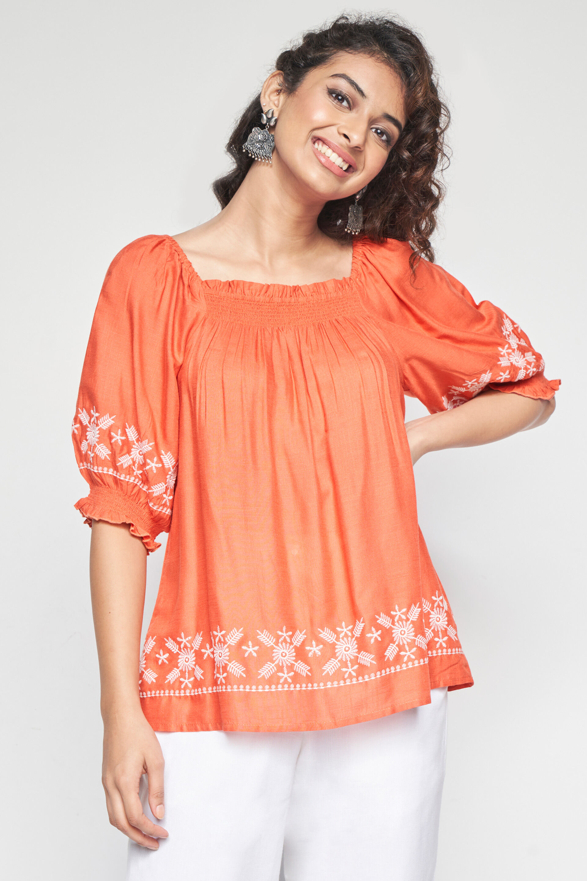 Fiesta top, Orange, image 3