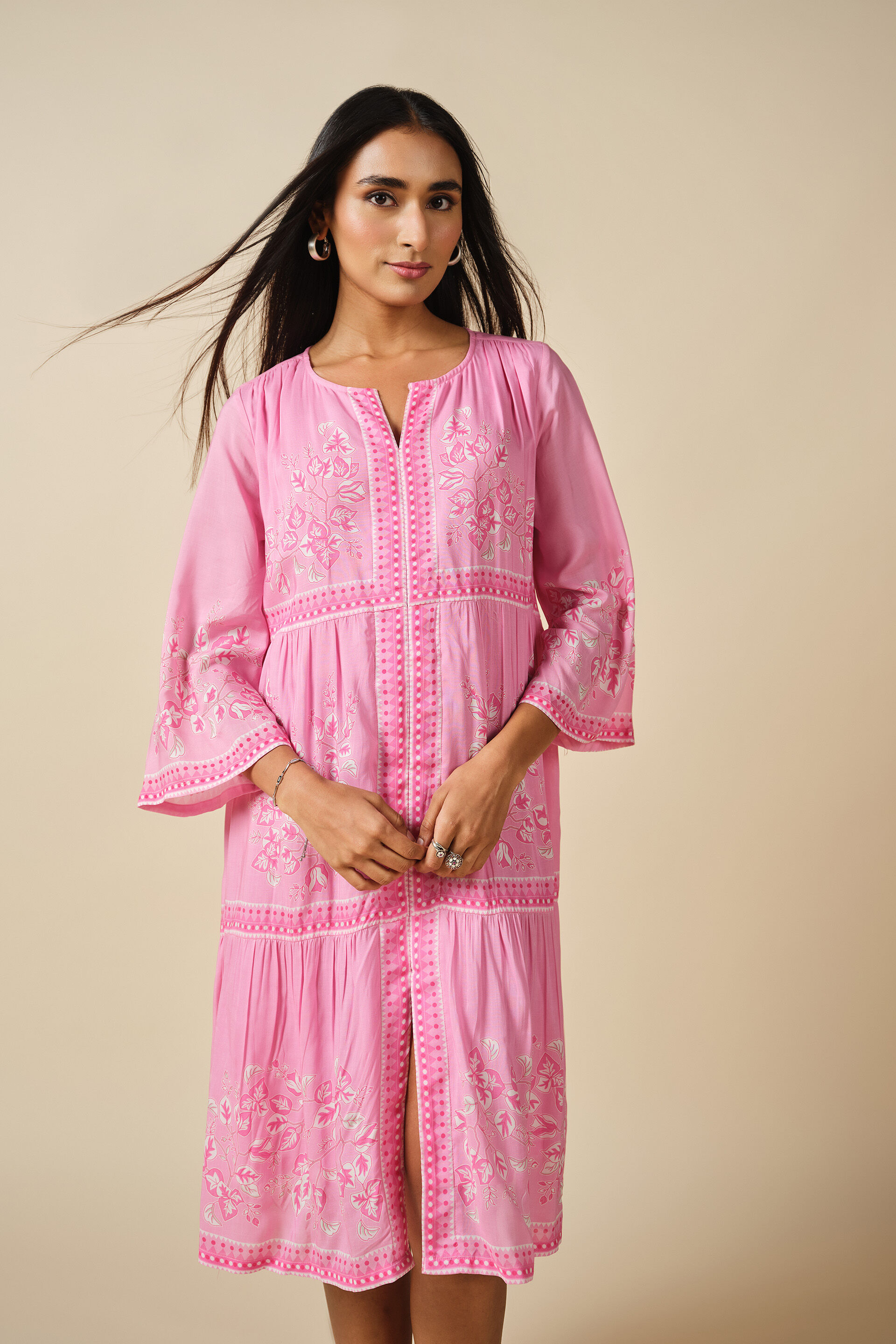 Pink Bahar Dress, Pink, image 2