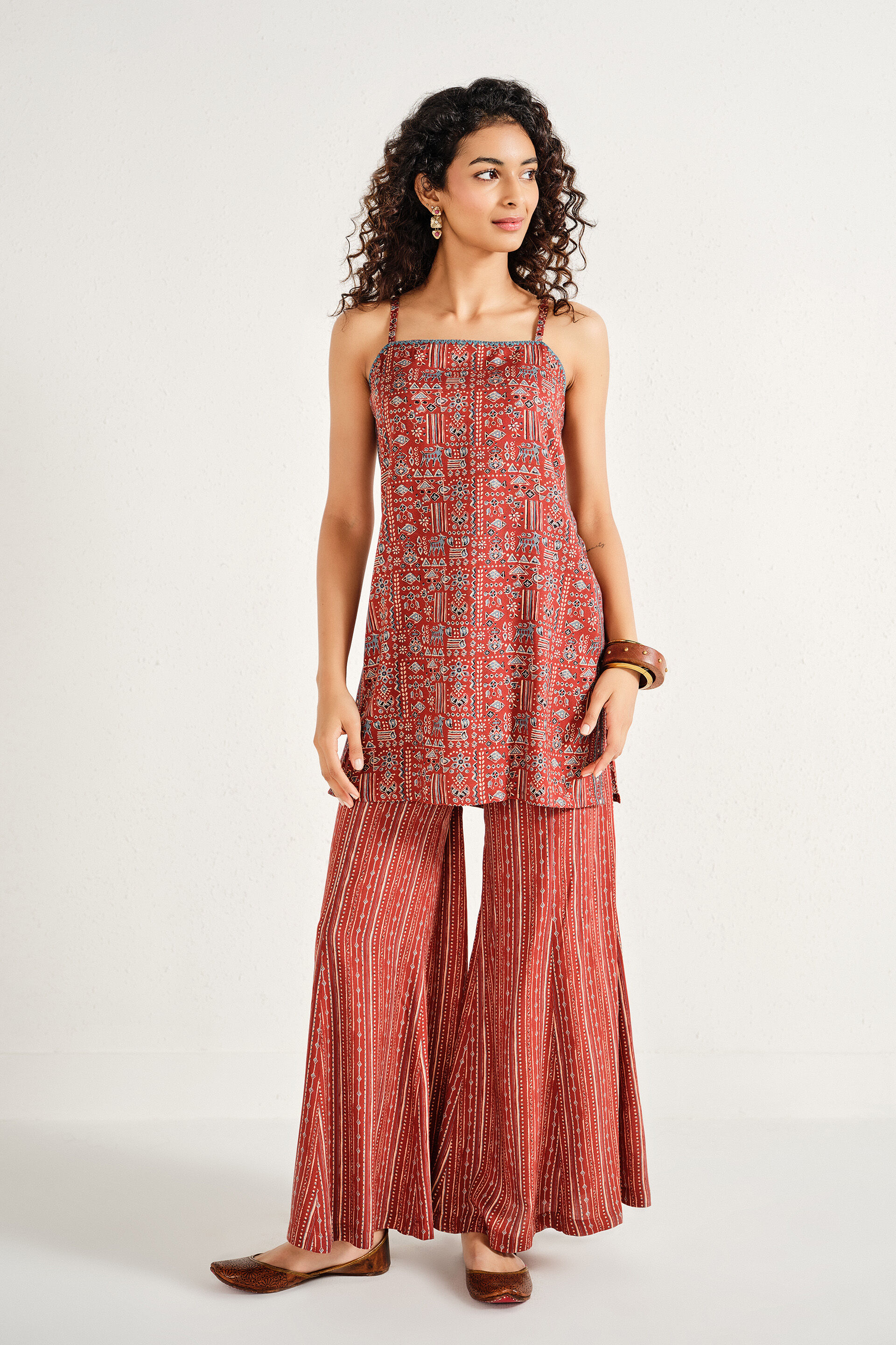 Rashi Rust Kurta Set, Rust, image 2