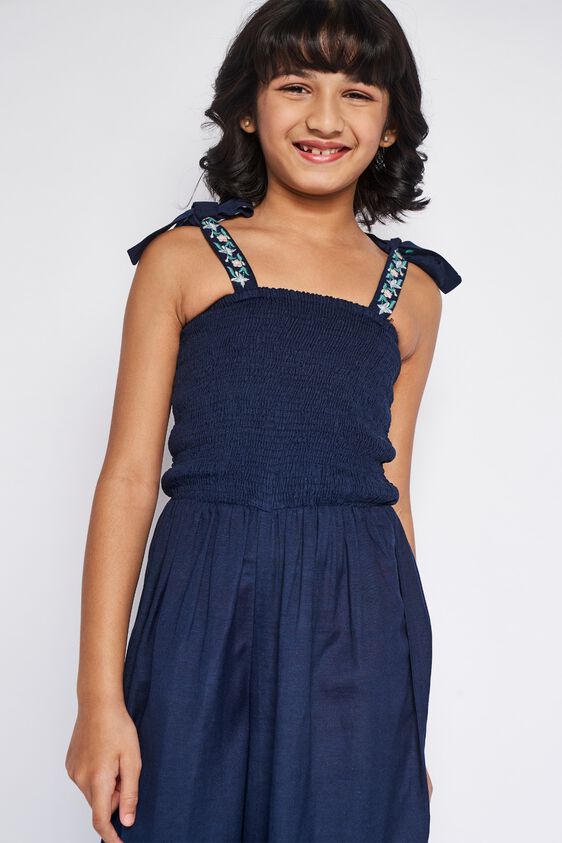 6 - Indigo Embroidered Solid Jump Suit, image 6