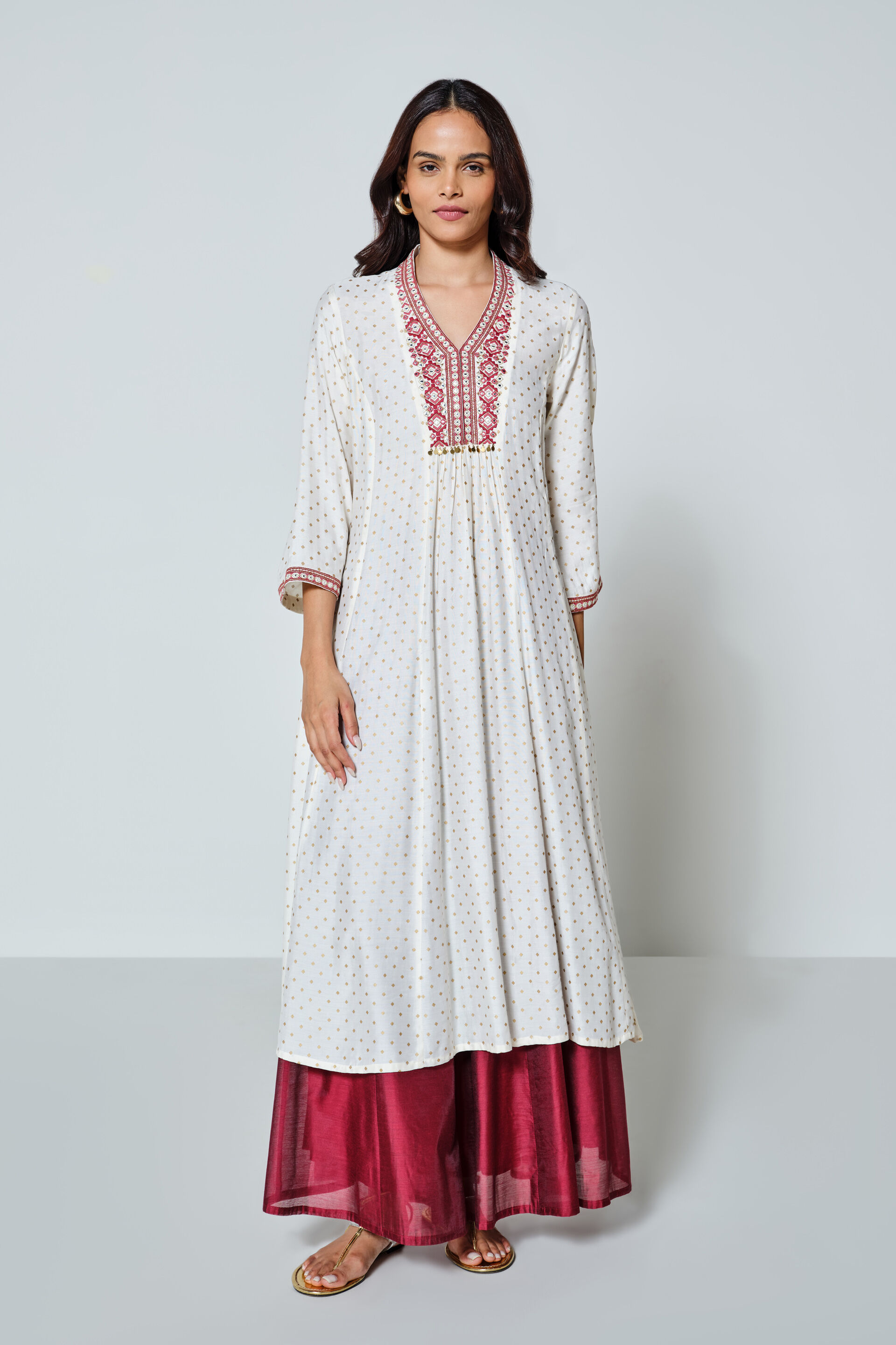Beshumaar Kurta, Ivory, image 2