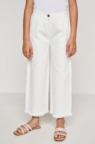 Solid Straight Bottom, White, image 1