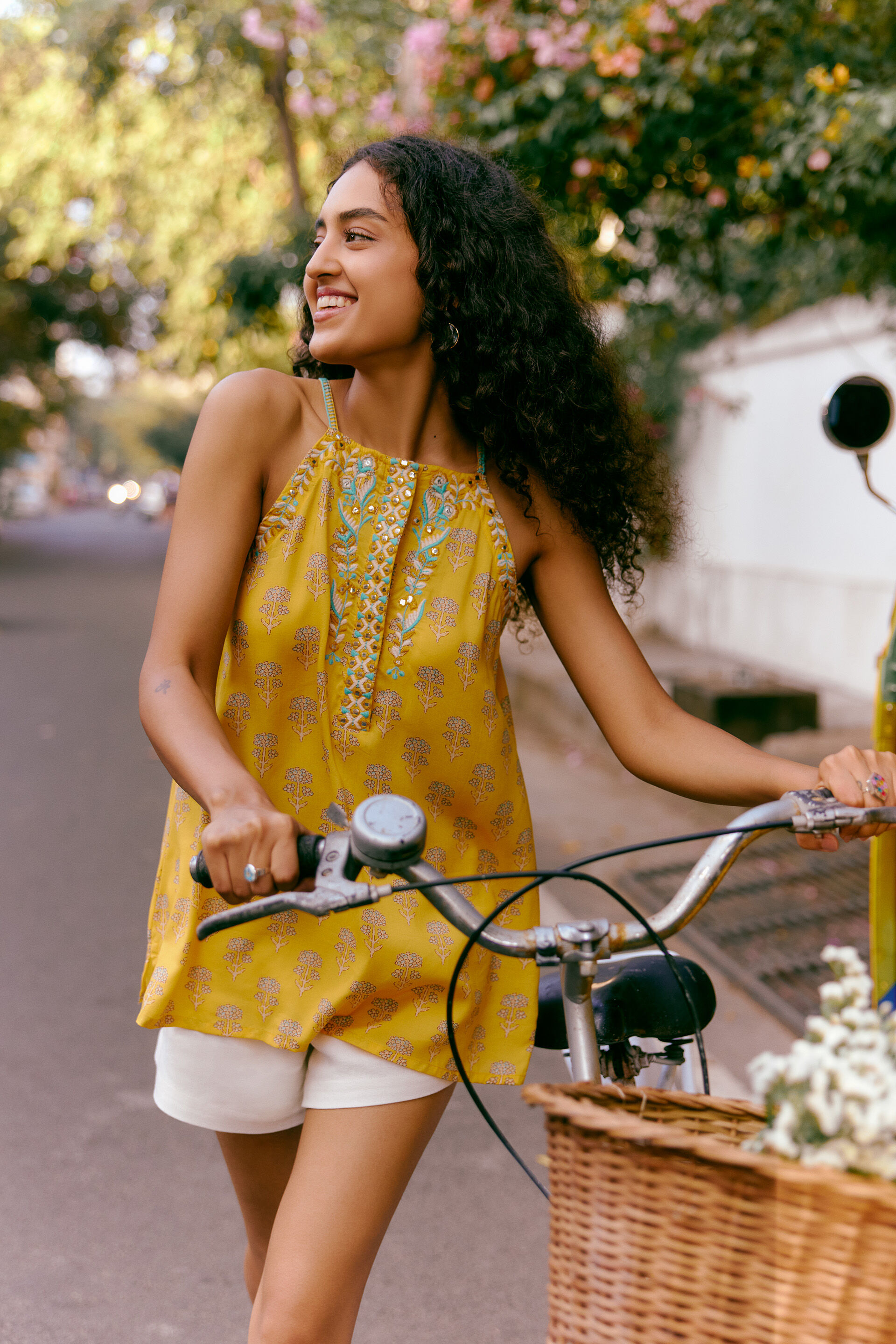 Clothing Mustard Colour Top Online Buy Sunehra Swag Top Online For