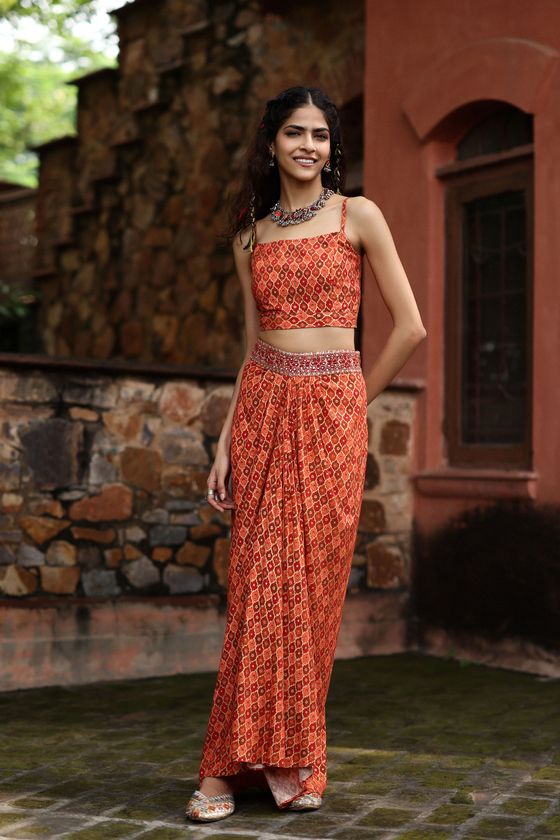 Dillagi Co-ord Set, Rust, image 2