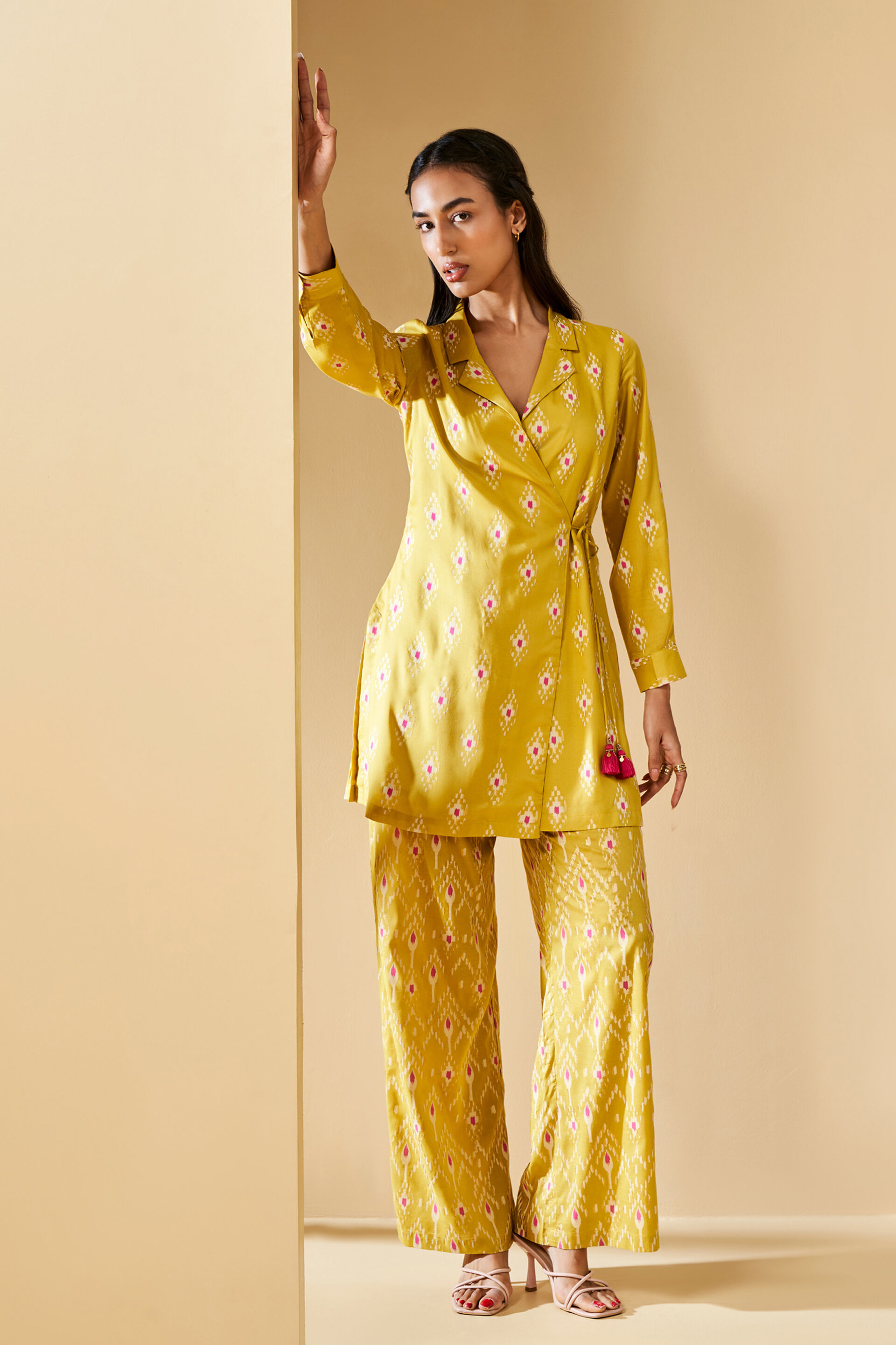 Yellow co ords top