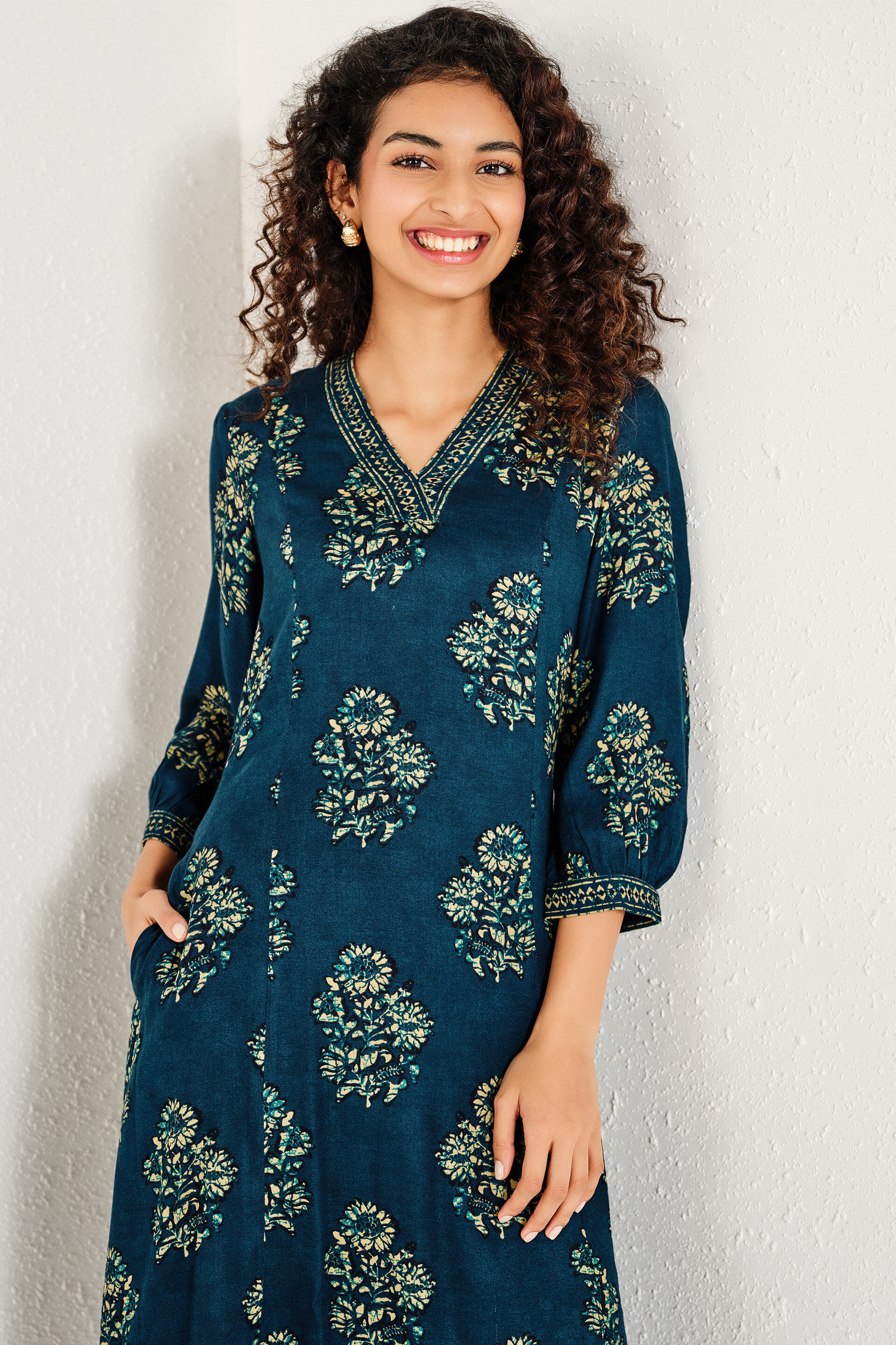 Ishana Indigo Kurta Set, Indigo, image 5