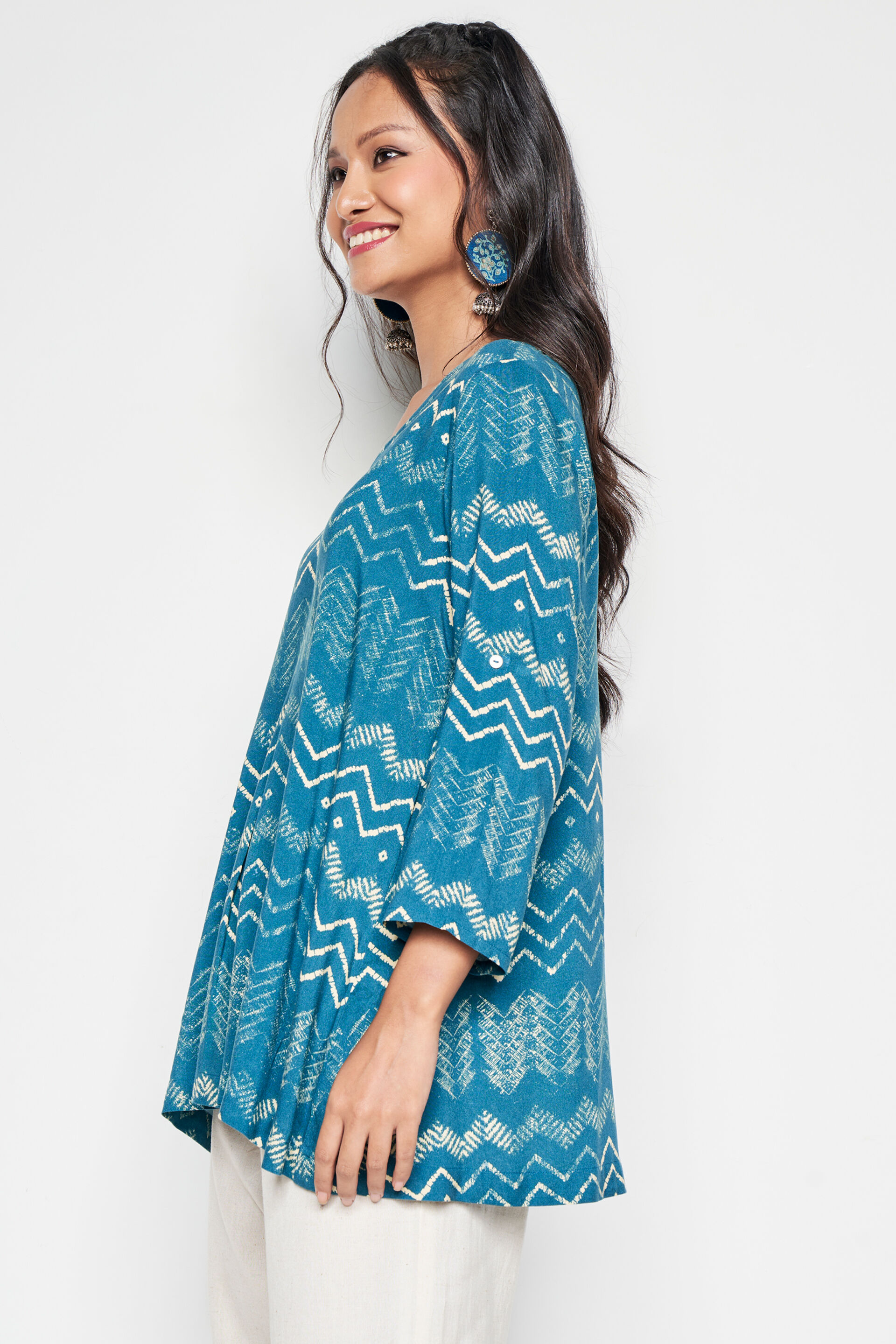 Waves Straight Top, Aqua, image 5