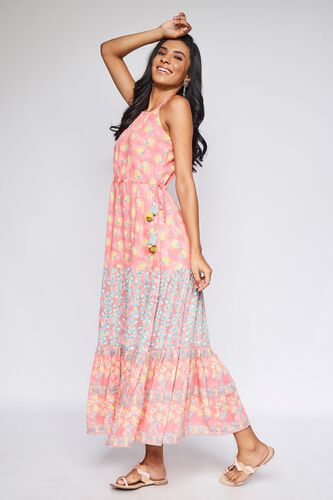 5 - Pink Floral Fit & Flare Gown, image 5
