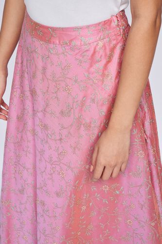 2 - Lilac Ethnic Motifs Flared Skirt, image 2
