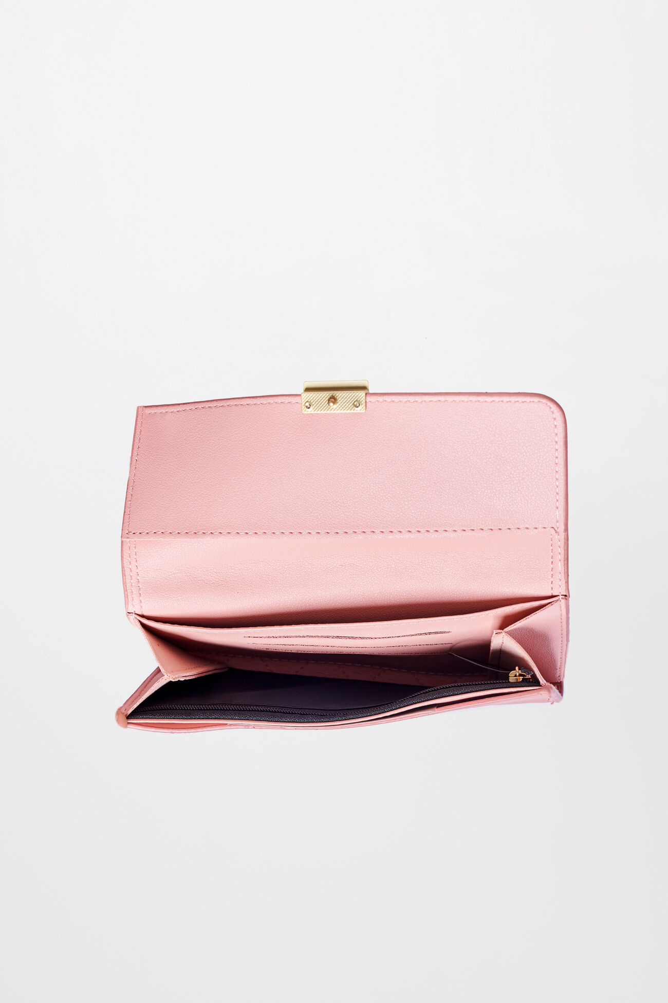 Pink Top Closure Wallet, , image 2