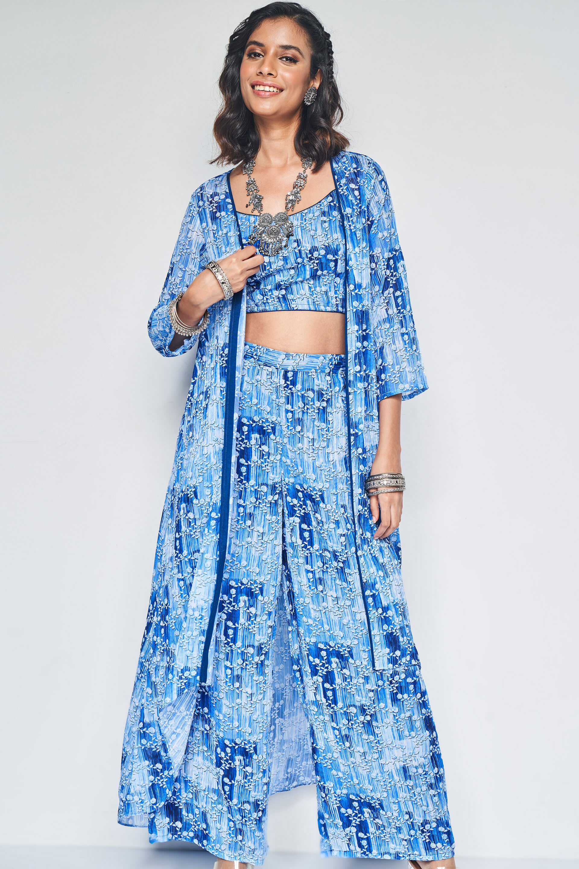 Aasman Shrug Set, Blue, image 2