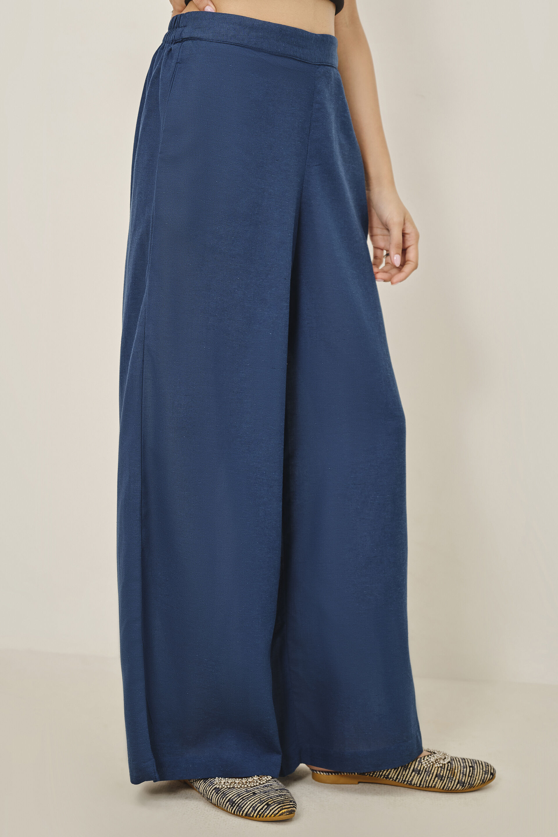 Neel Straight Pants, Indigo, image 2