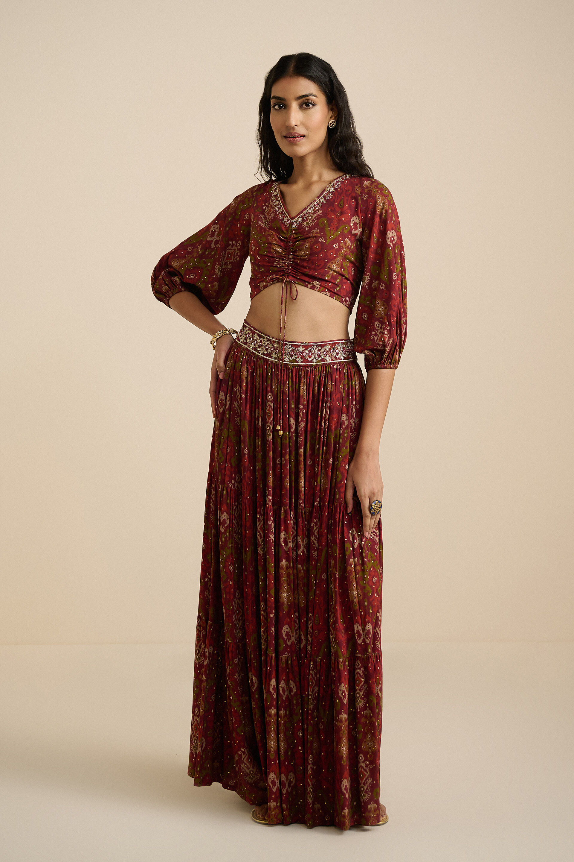 Taraash Rust Co-ord Set, Rust, image 5