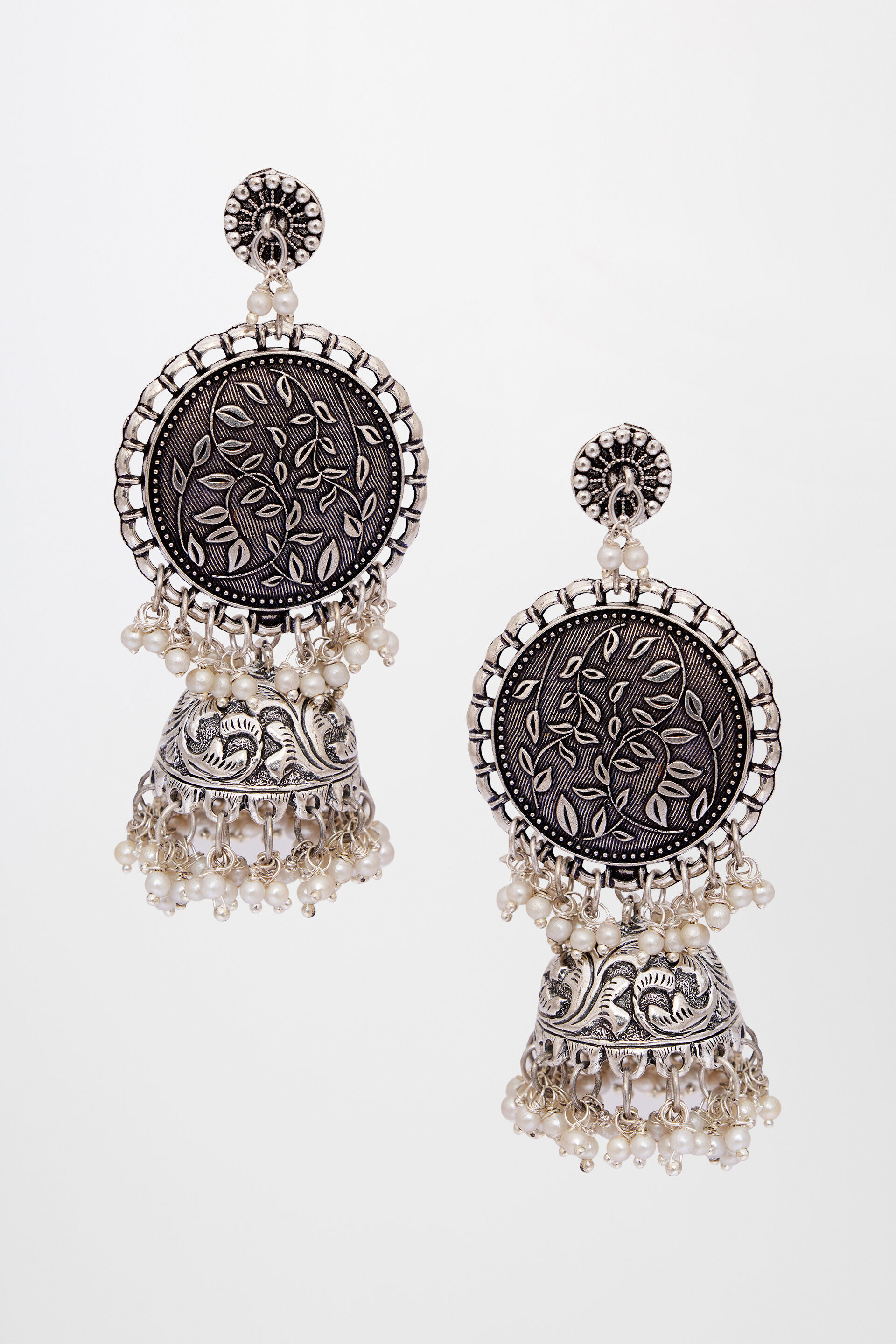 Buy Silver Brass Earring Online at Best Price at Global Desi