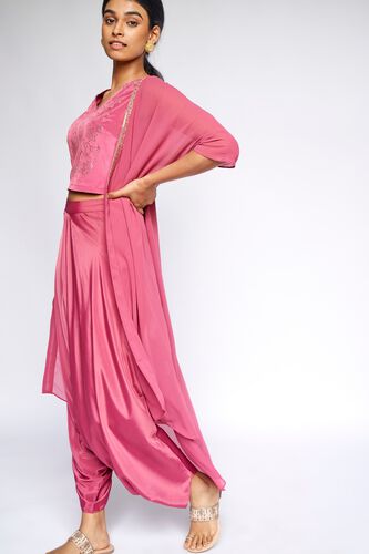 6 - Pink Embroidered Cropped Suit, image 6