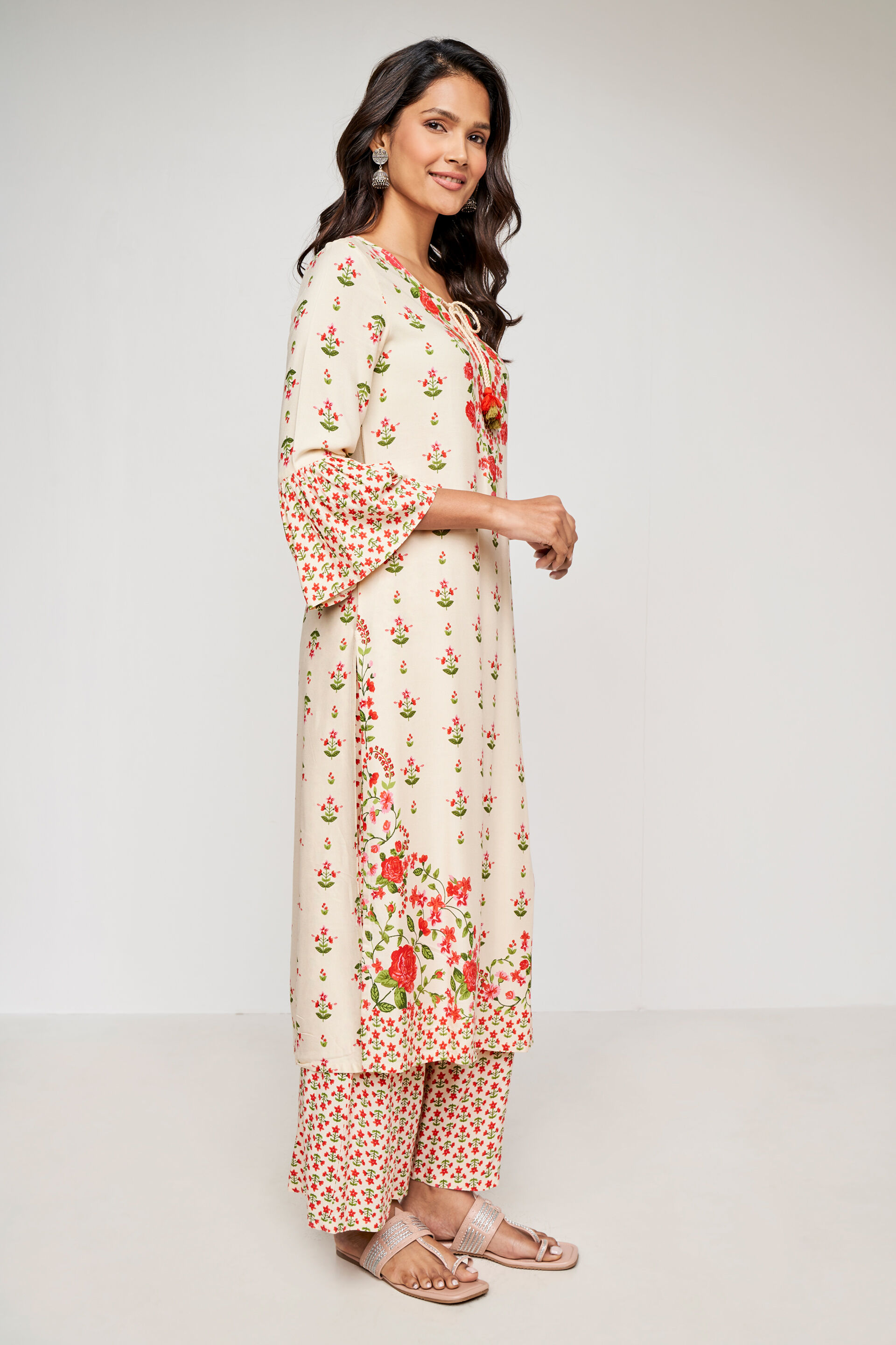 Global desi discount off white kurta
