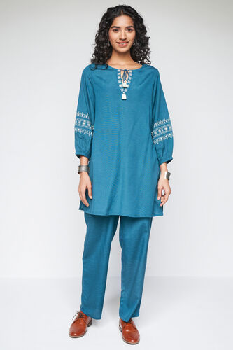 Buy our Teal Solid Straight Set-2 online from globaldesi.in SC ...