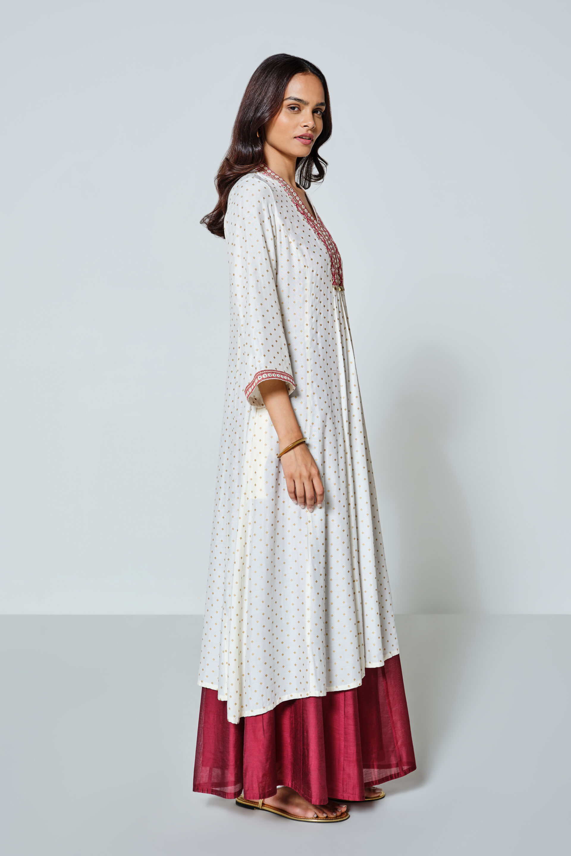 Beshumaar Kurta, Ivory, image 4