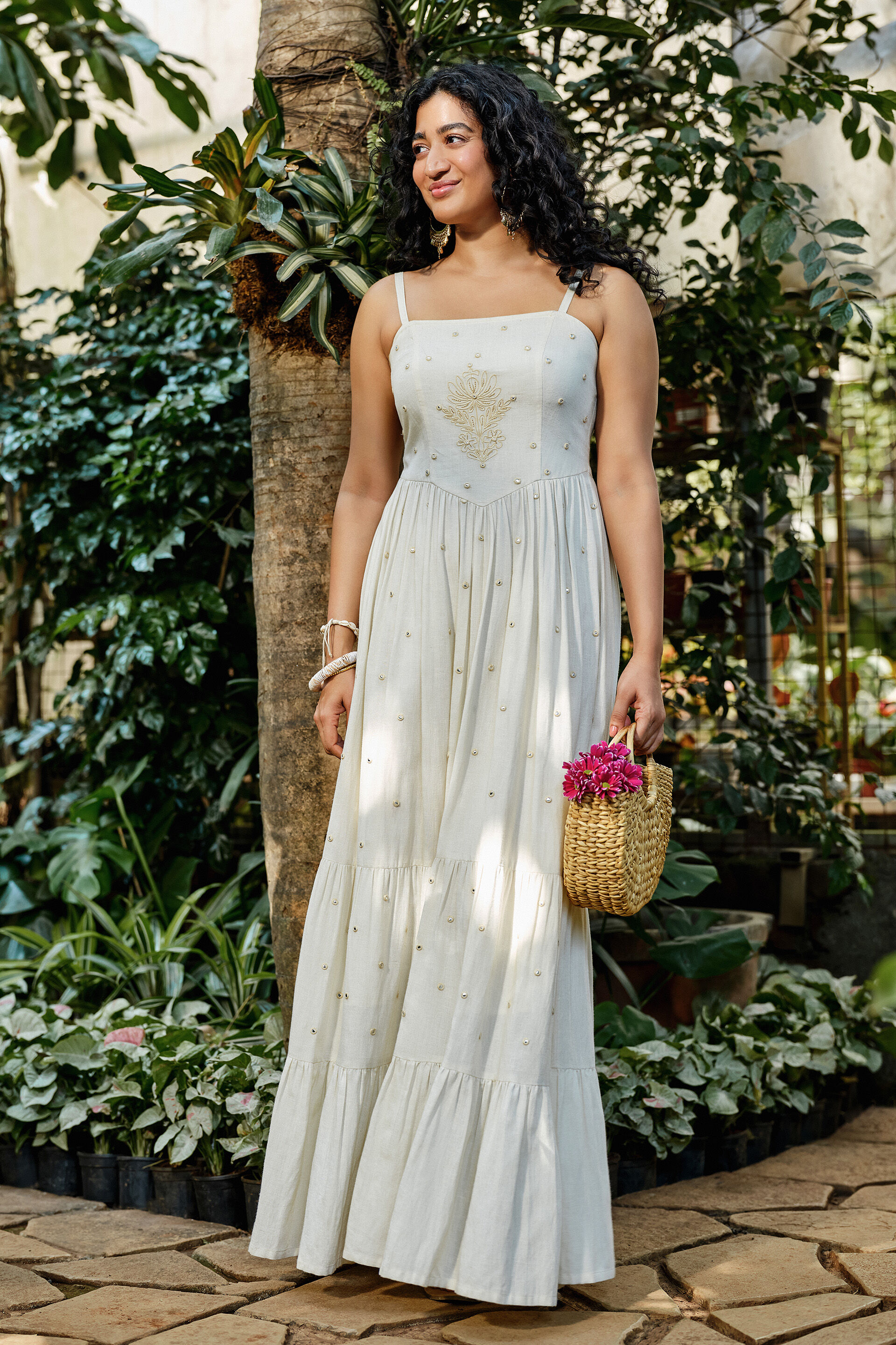 White Magnolia Maxi Dress