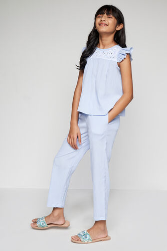 Powder Blue Top-Trouser Set, Powder Blue, image 2