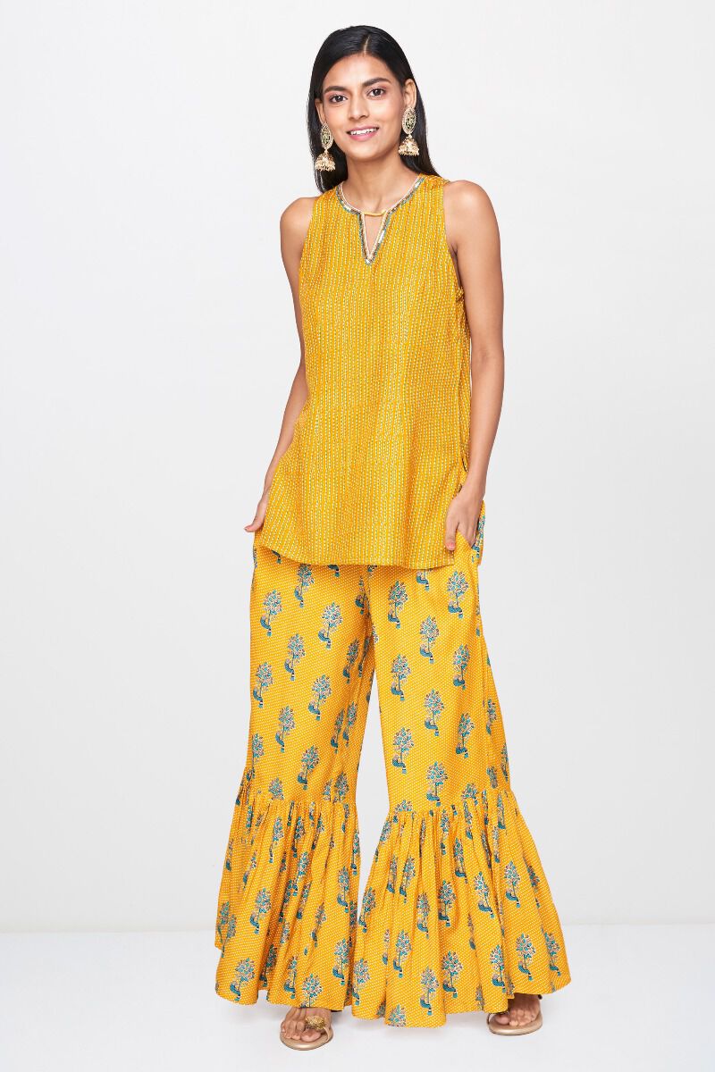 Buy Our Mustard A-Line Two Piece Set 