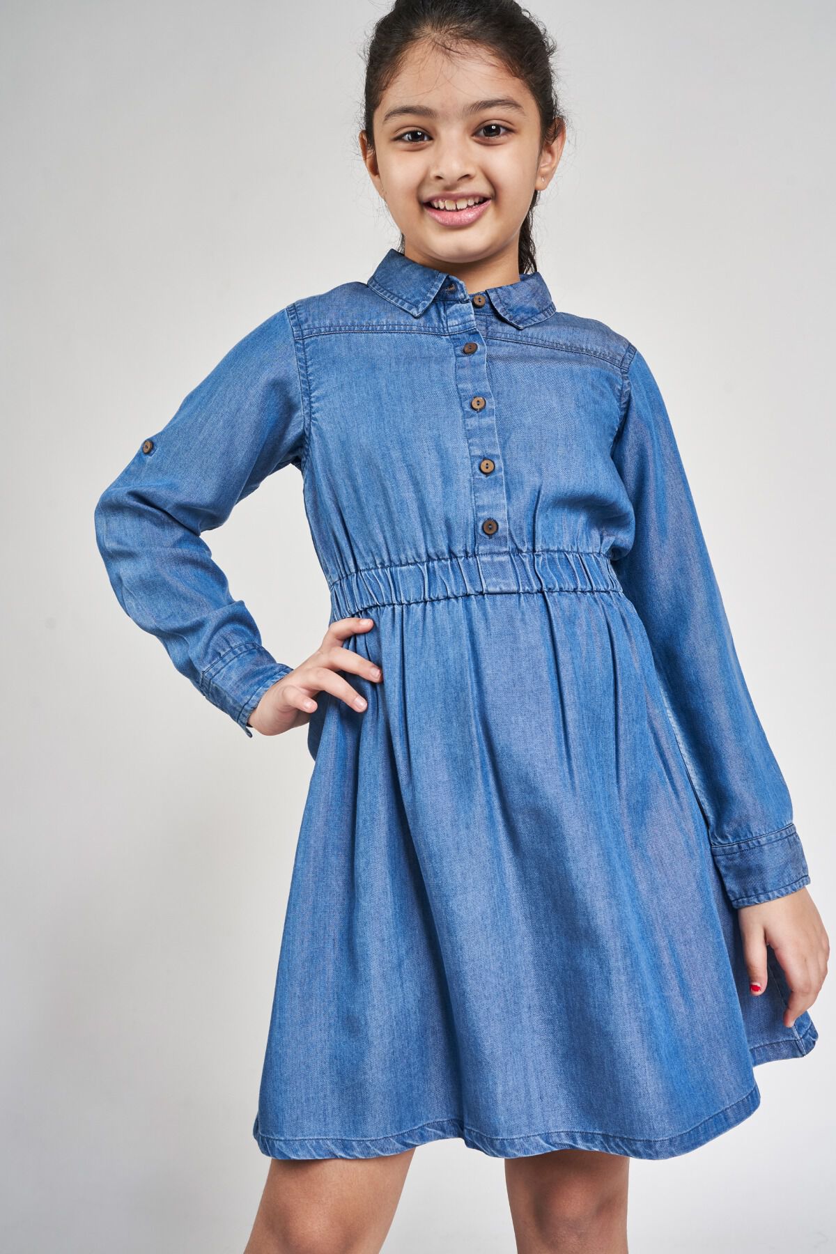 Shirt type frock hot sale