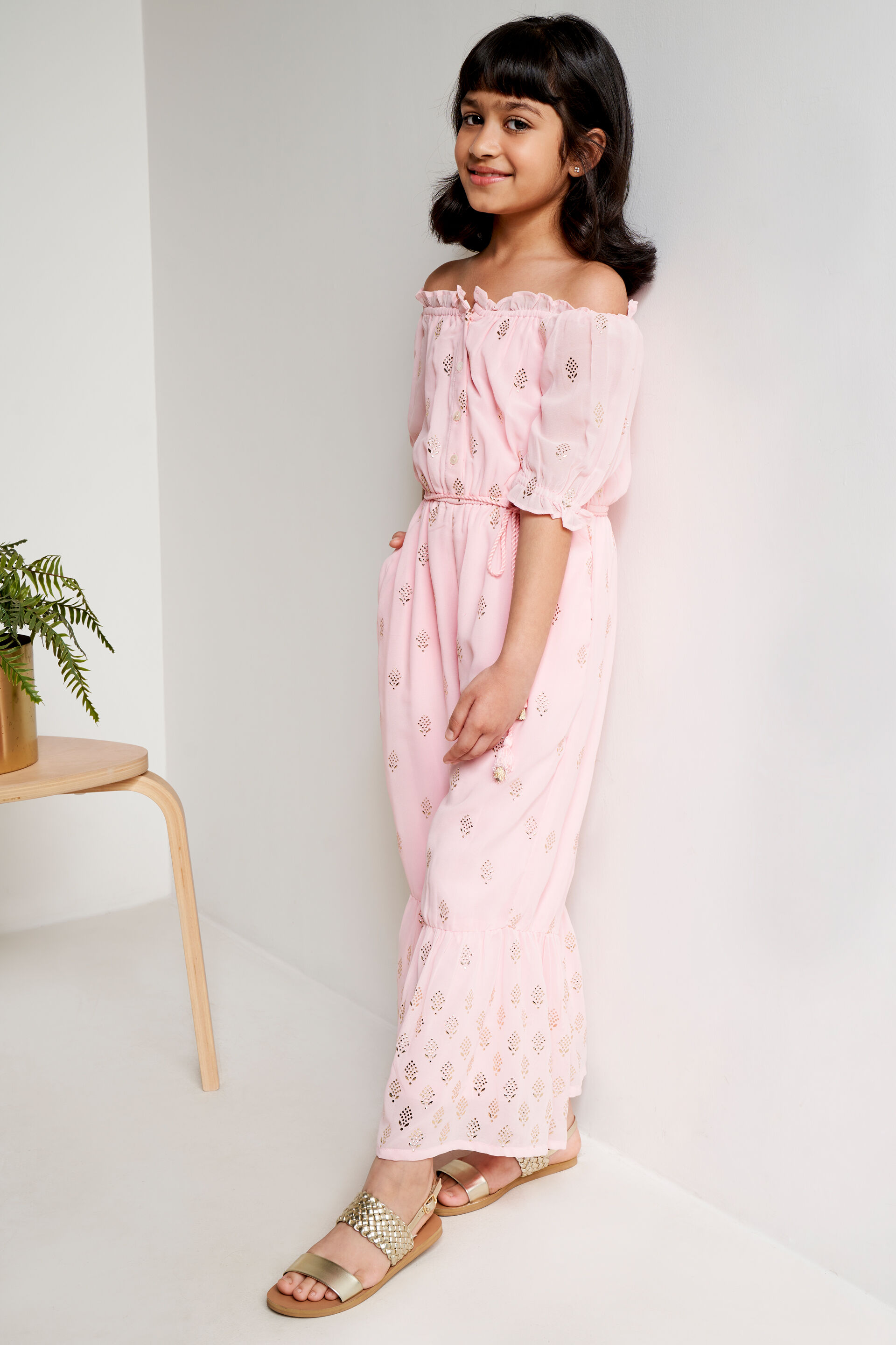 Global desi pink jumpsuit best sale