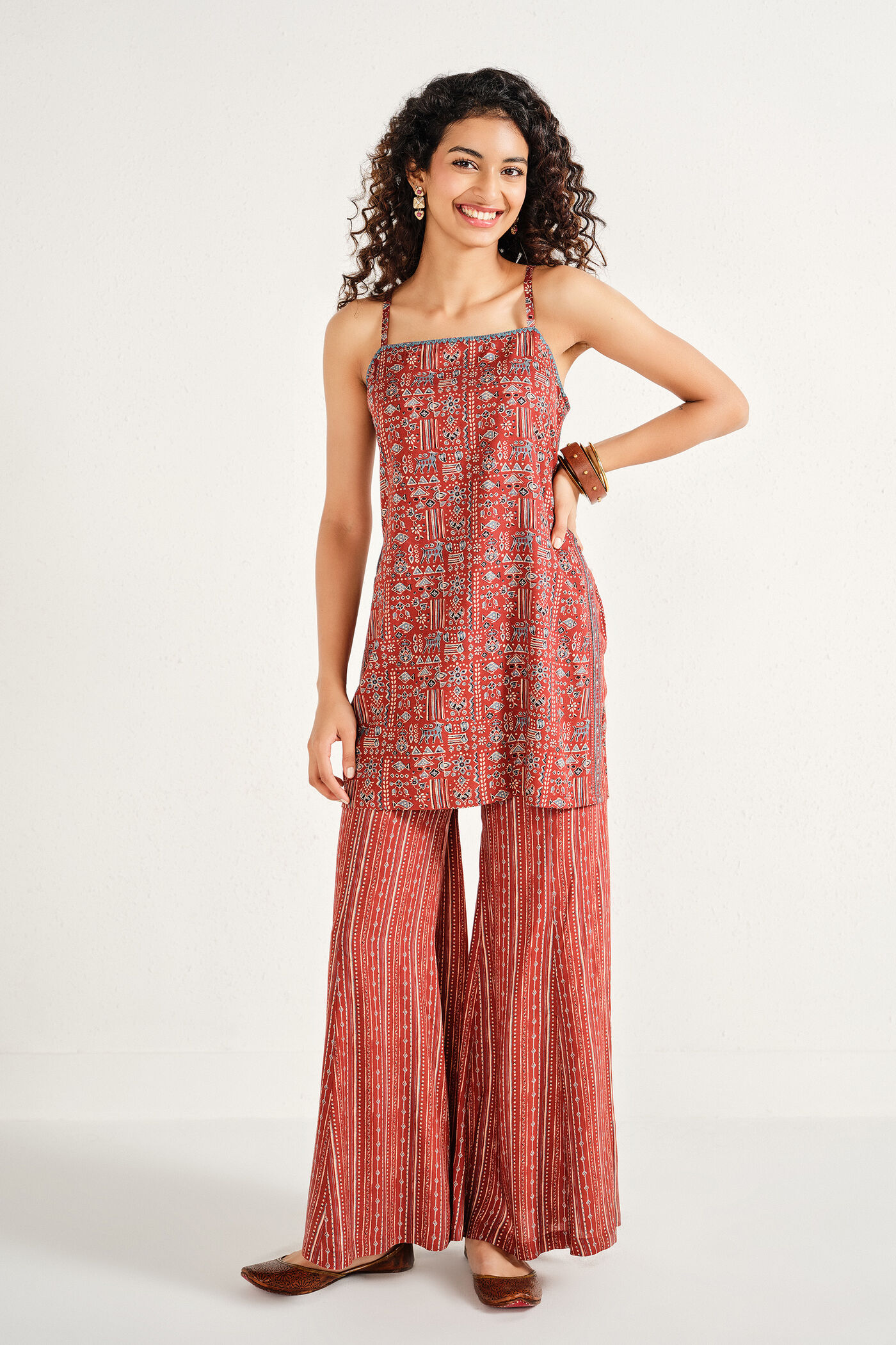 Rashi Rust Kurta Set