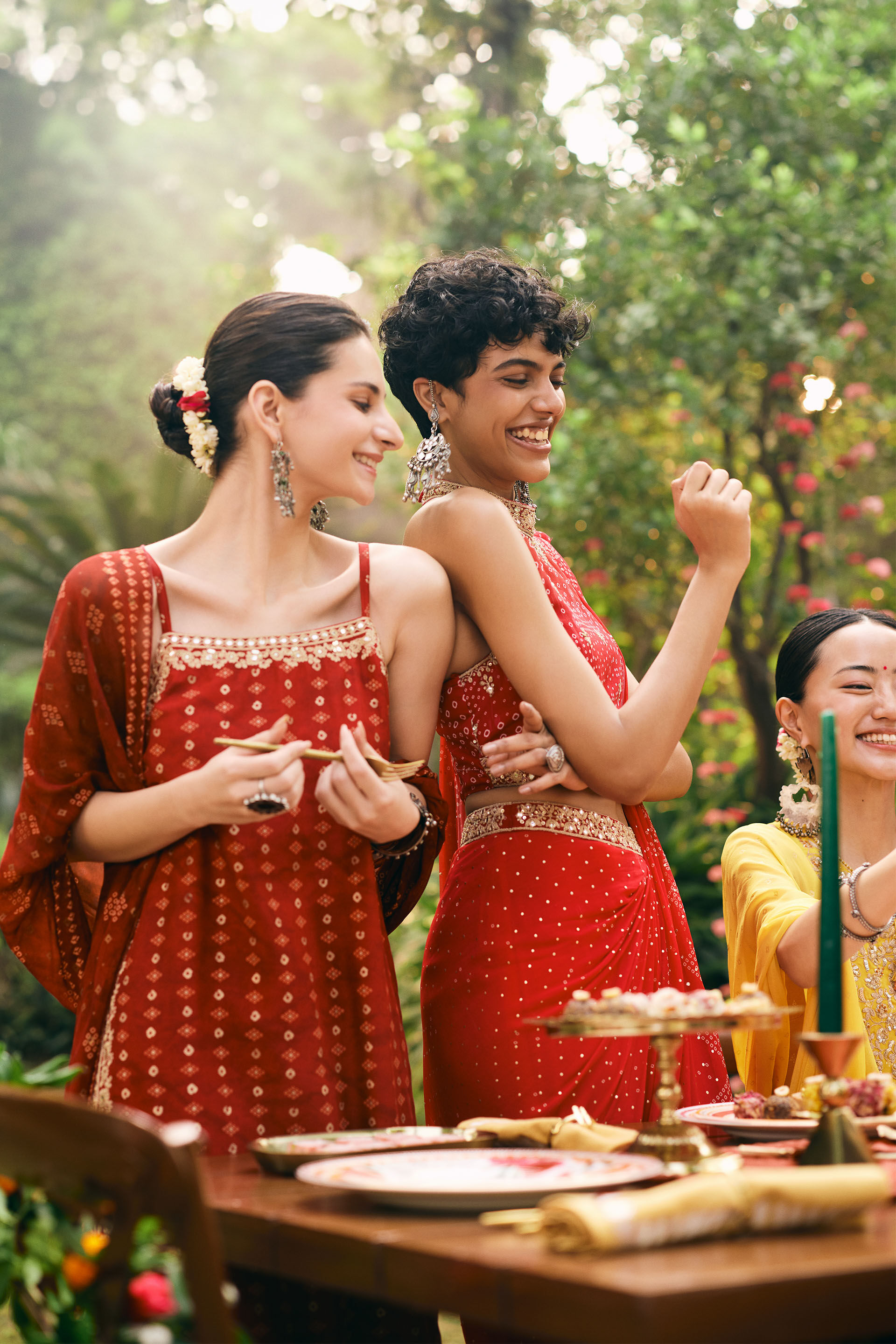 Gulaabi Adaa Pre-Draped Saree, Pink, image 8