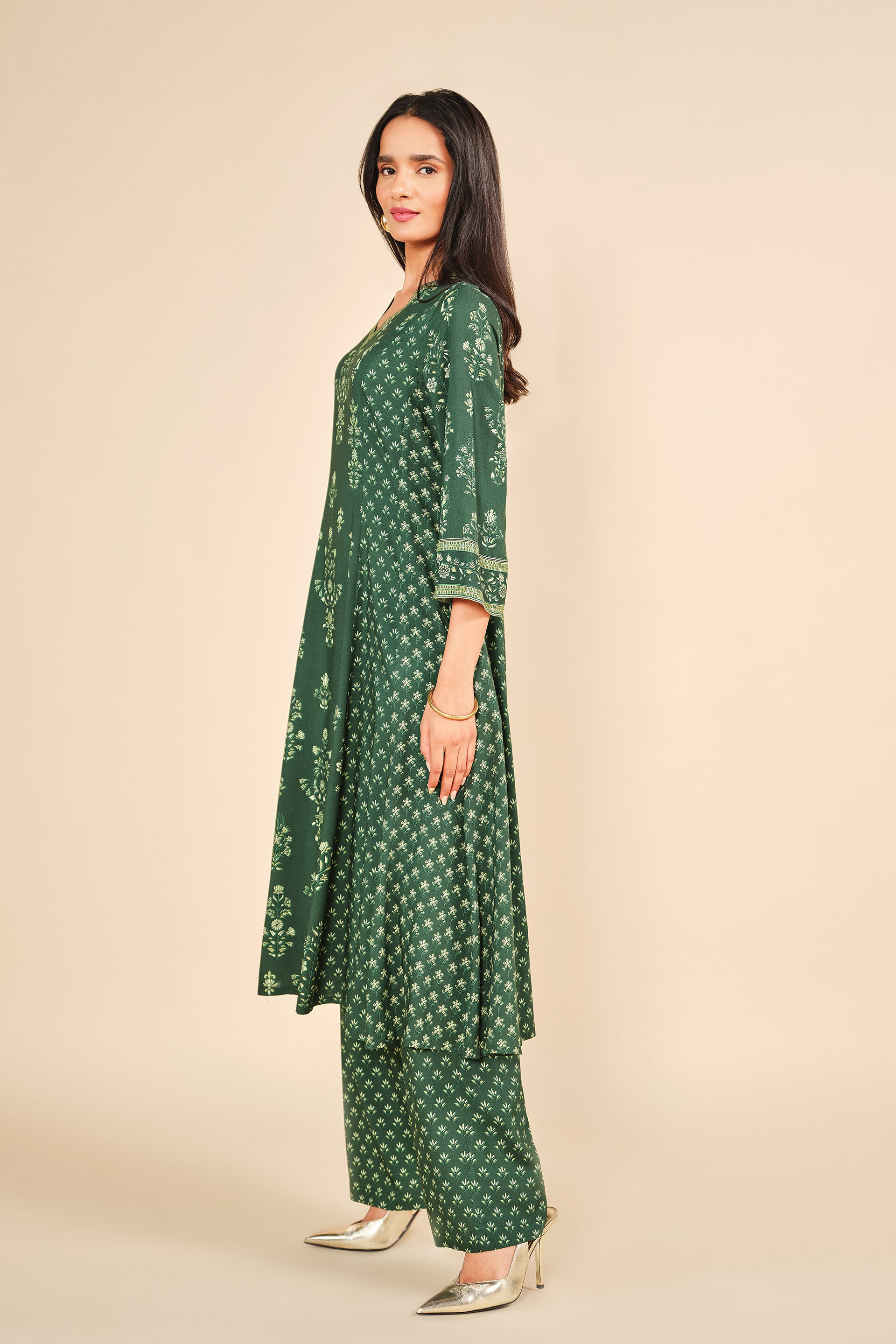 Aashiqana Kurta Set, Green, image 2