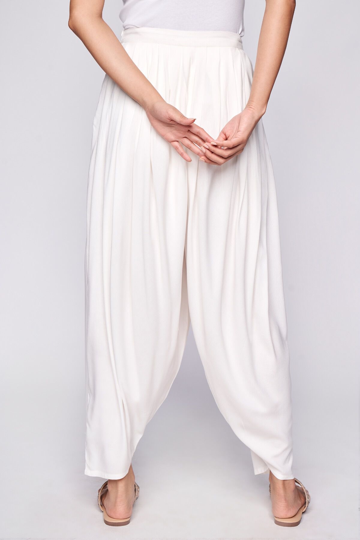Buy Blue White Tie and Dye Rayon Bell Bottom Pants  CG10KVD7  The loom