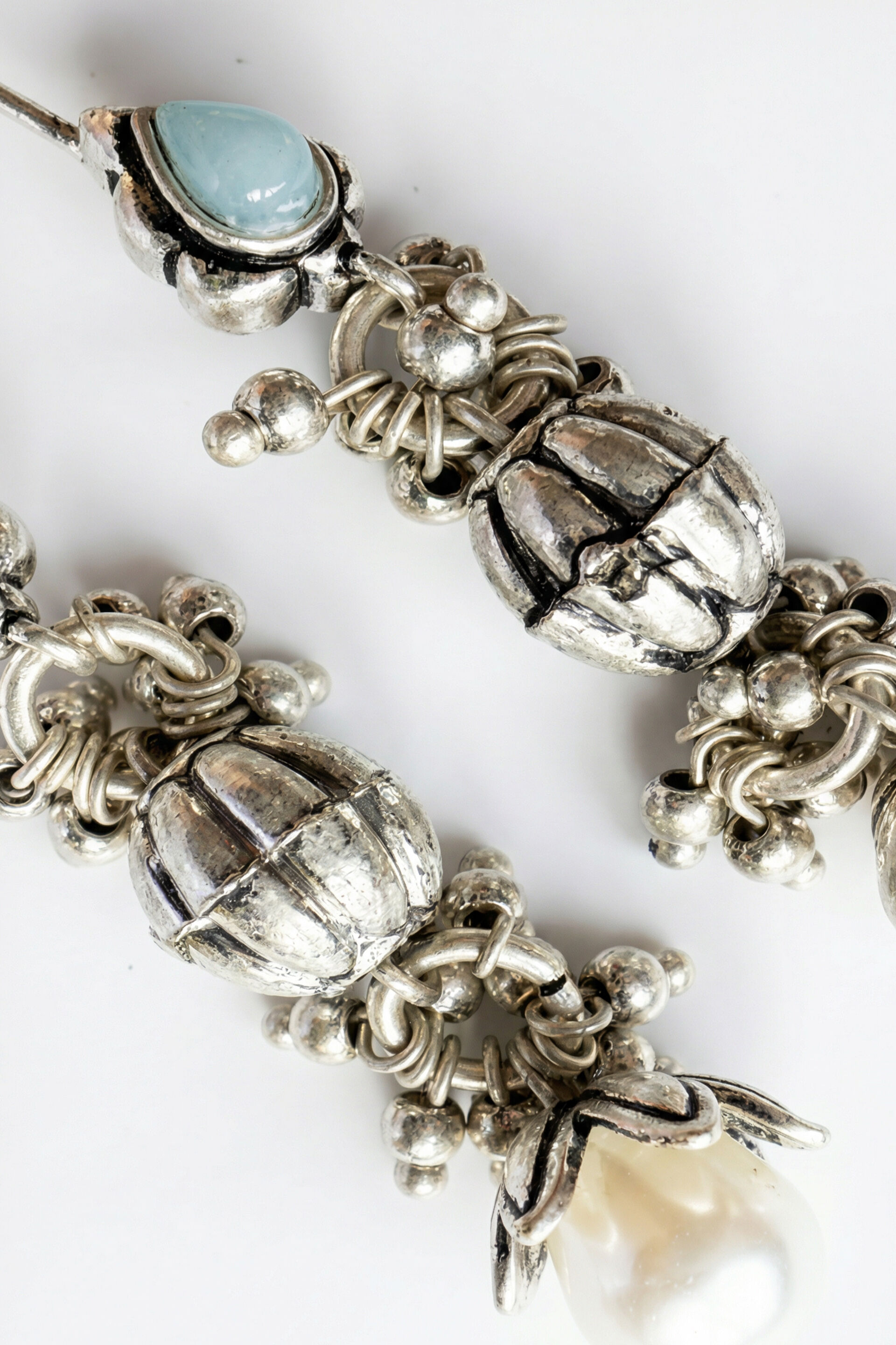 Mist Green Stone Earrings, , image 3