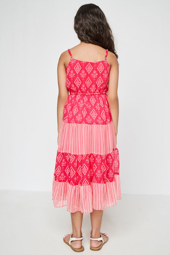 Pink Floral Flared Gown, Pink, image 6