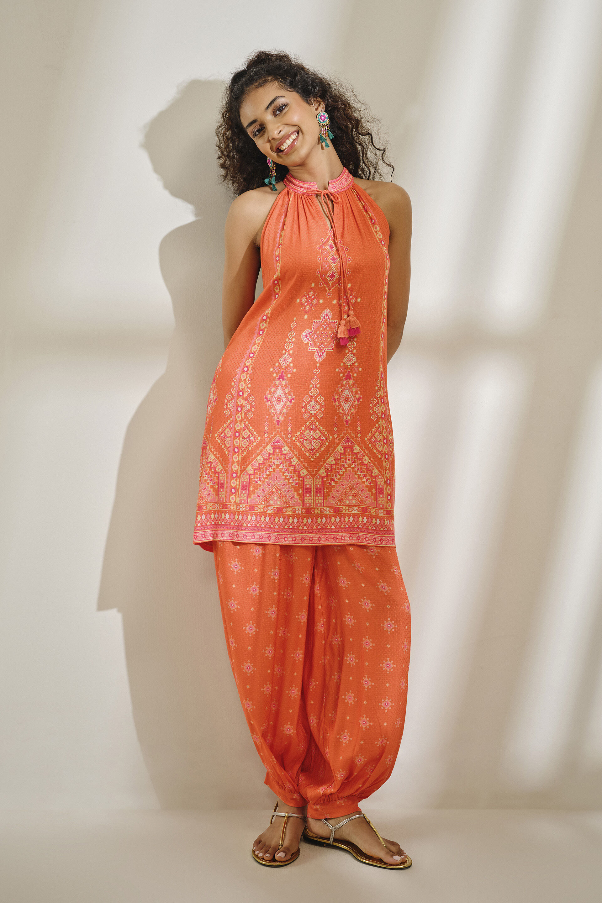 Naarangi Tunic, Orange, image 2