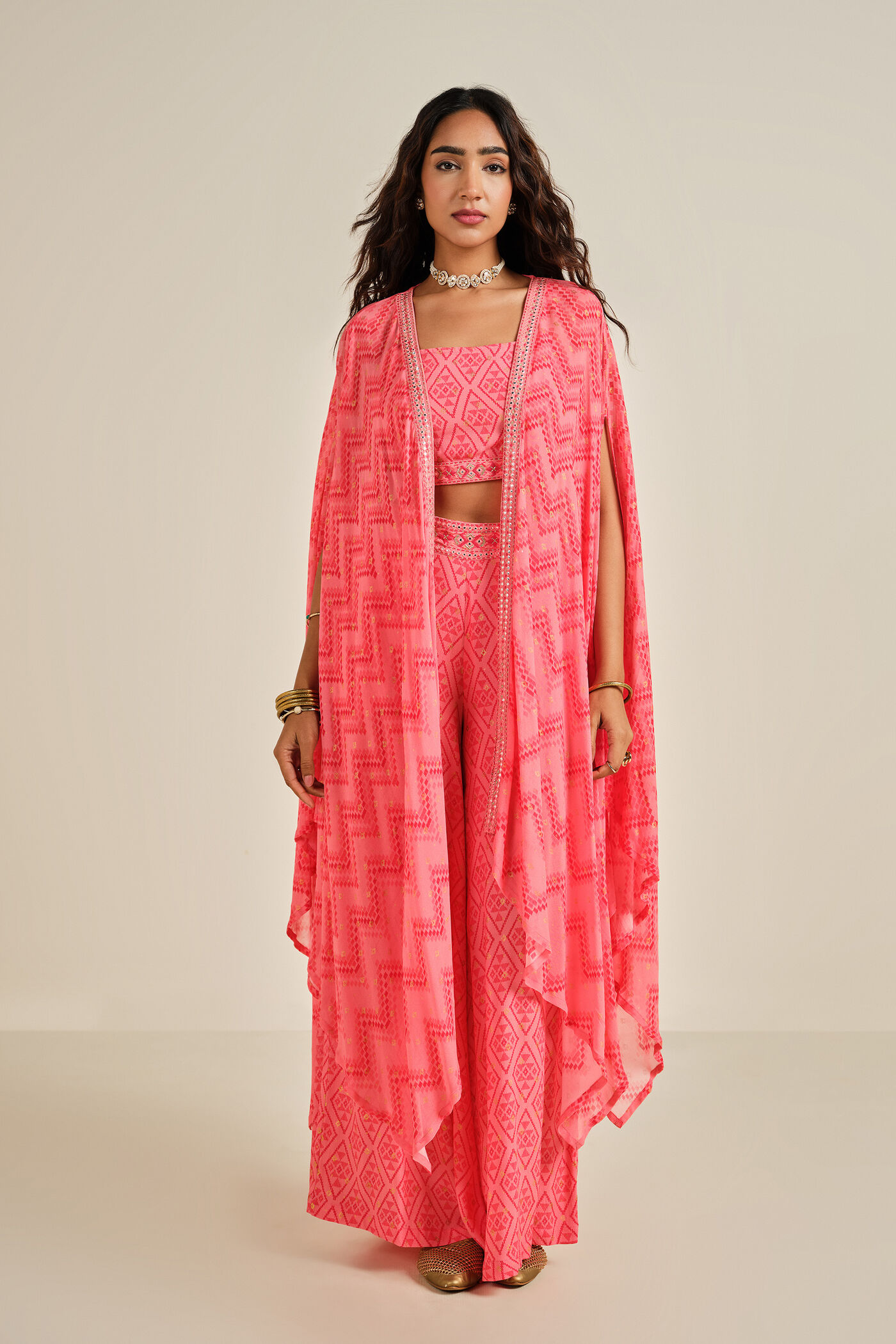 Peach Dreams Cotton Co-ord Set