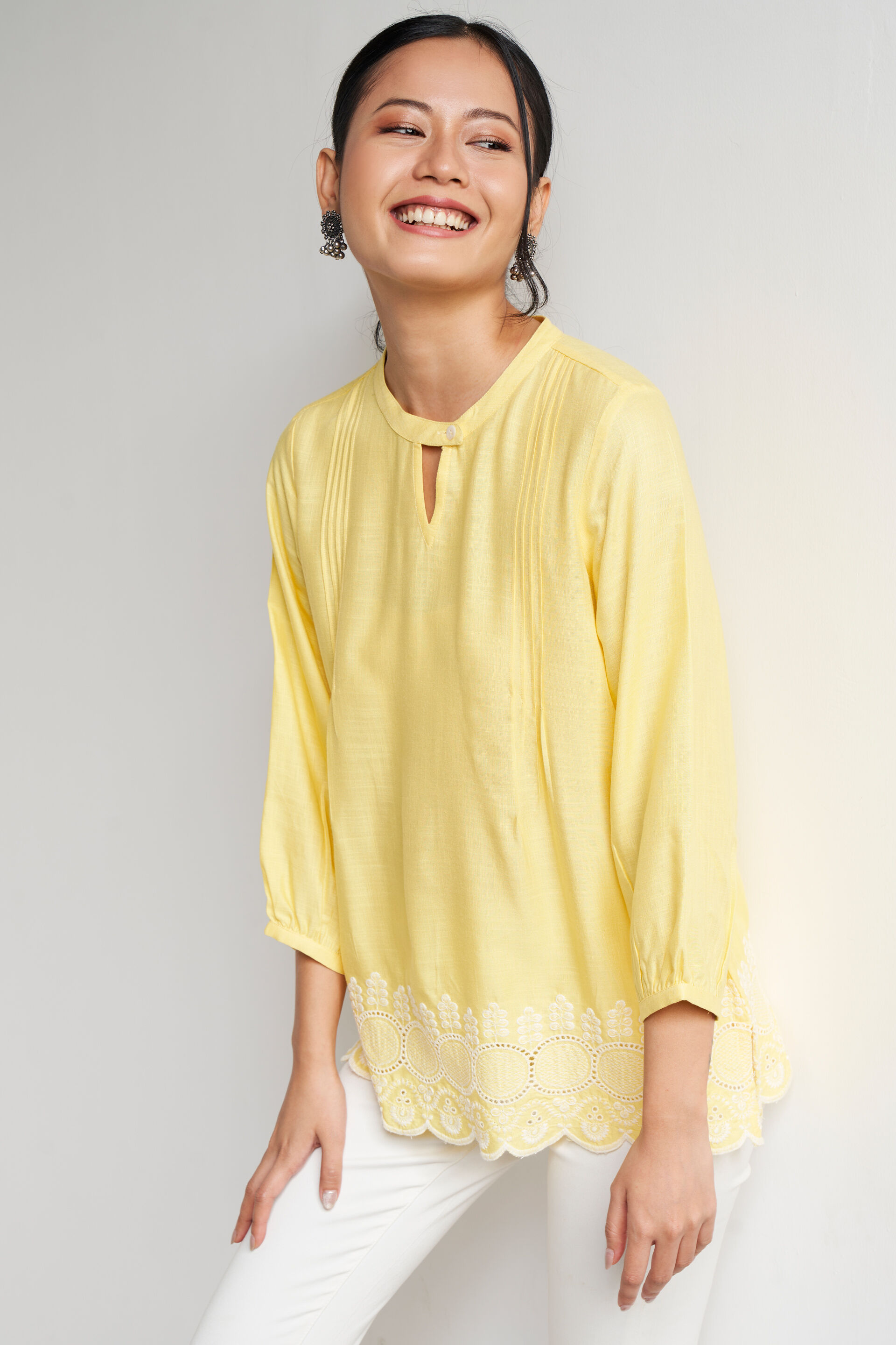 Global desi clearance yellow top