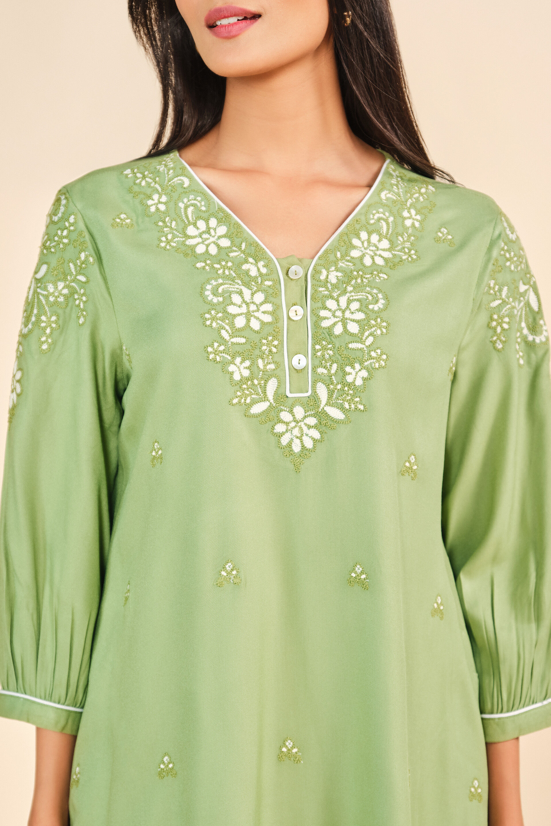 Khumaar Tunic, Sage Green, image 4