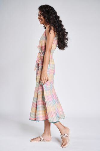 5 - Multi Color Checks Fit And Flare Dress, image 5