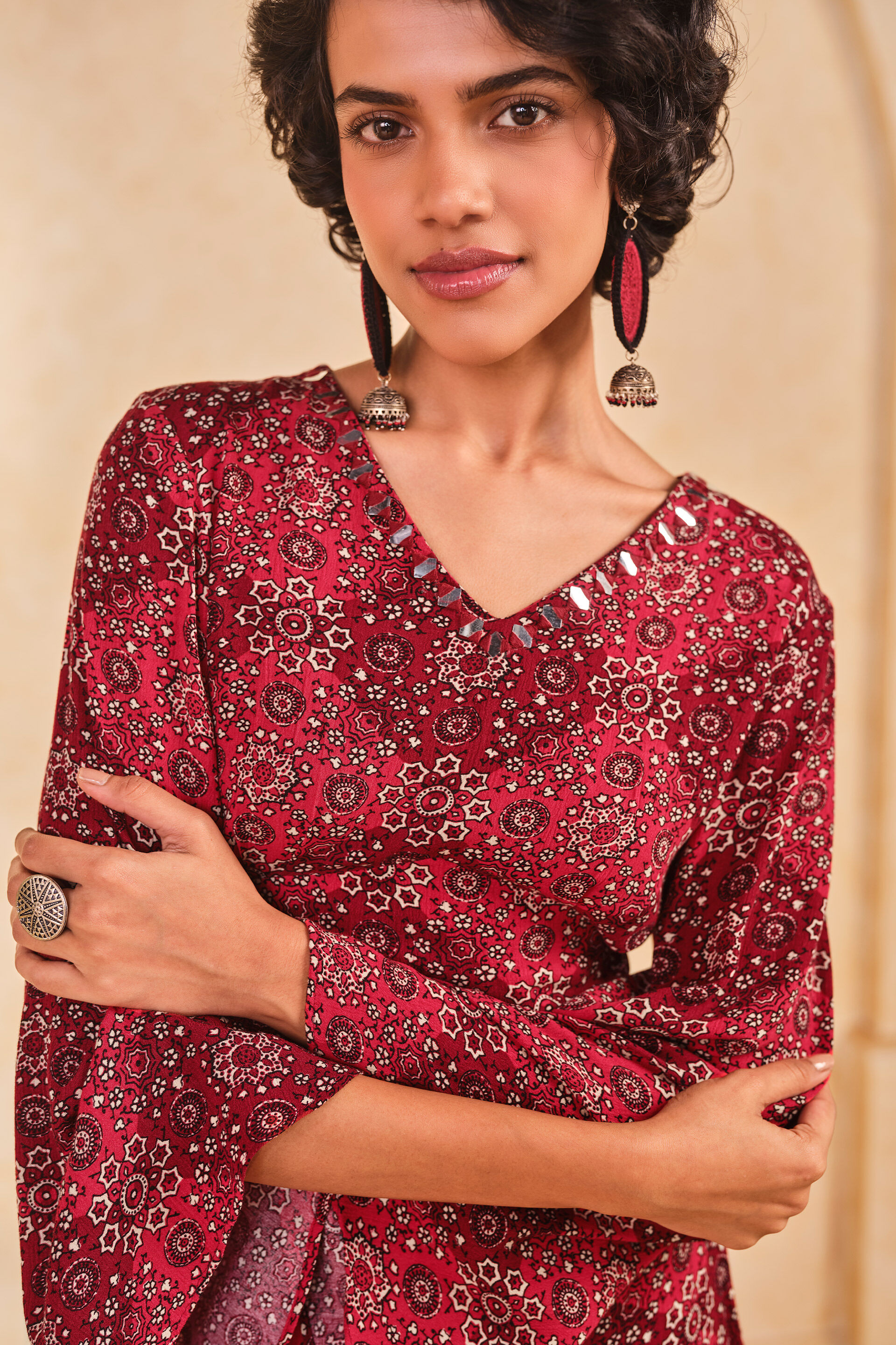 Rust Viscose Crop Top & Pant Set, Rust, image 14