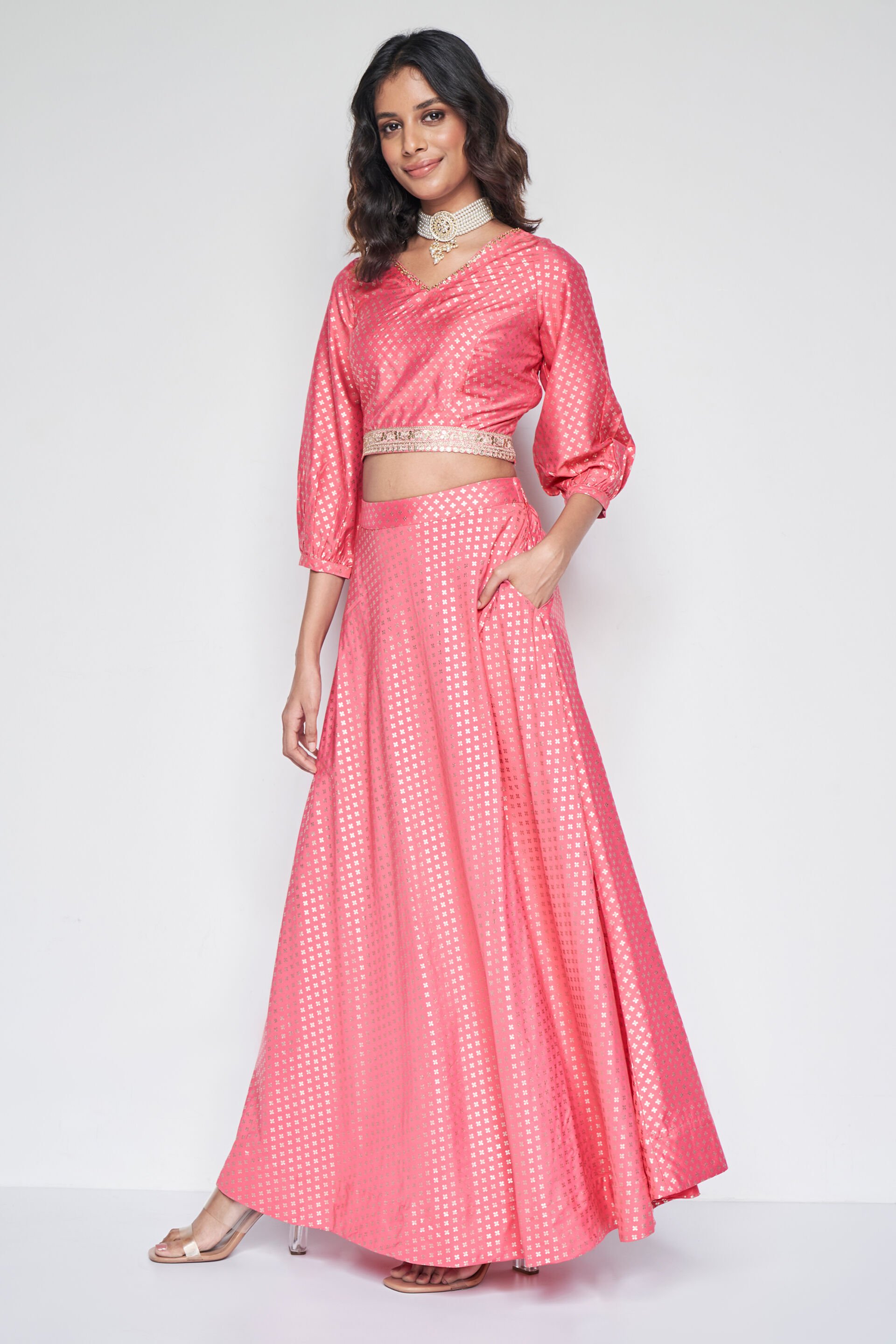 Coral Hues Co-ords Set, Coral, image 3