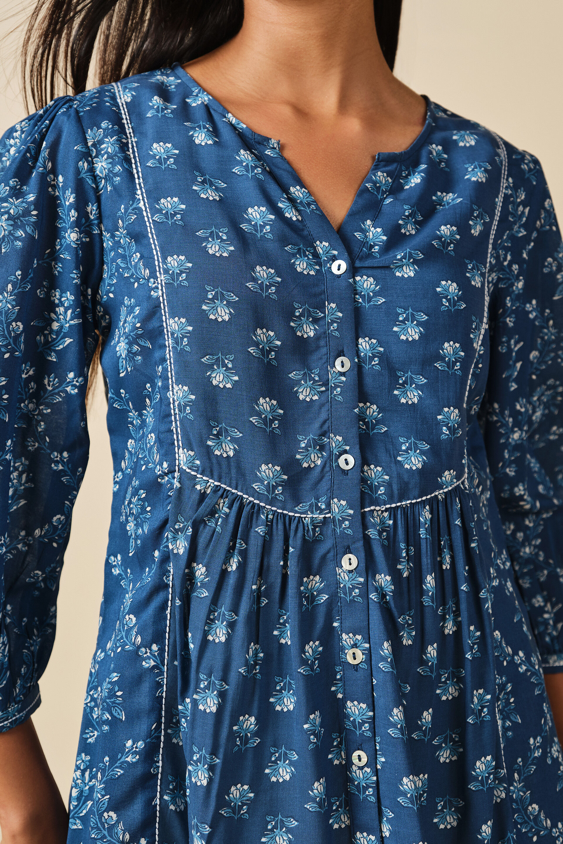 Blue Bahar Top, Blue, image 5