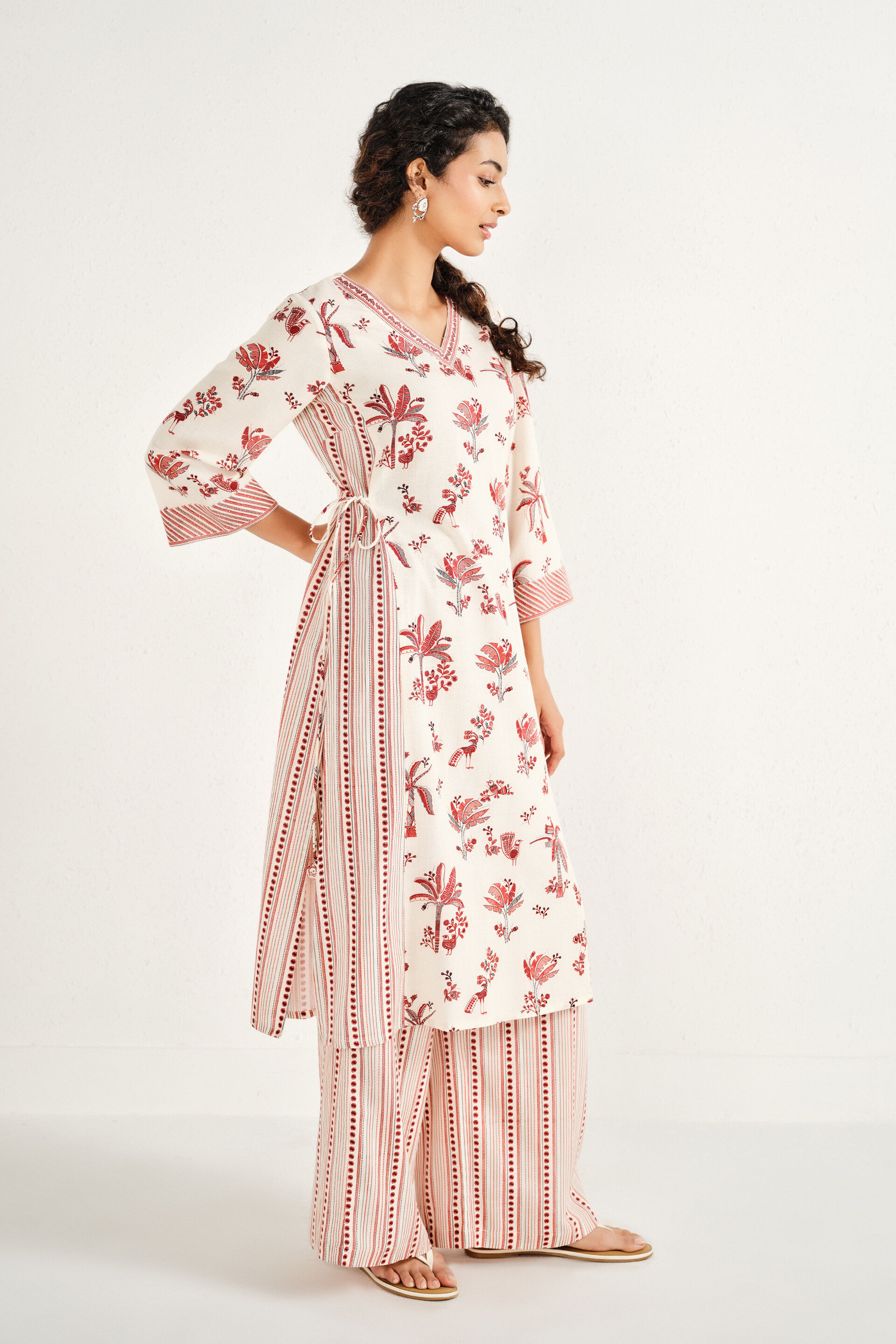 Niharika Natural Kurta Set, Natural, image 3