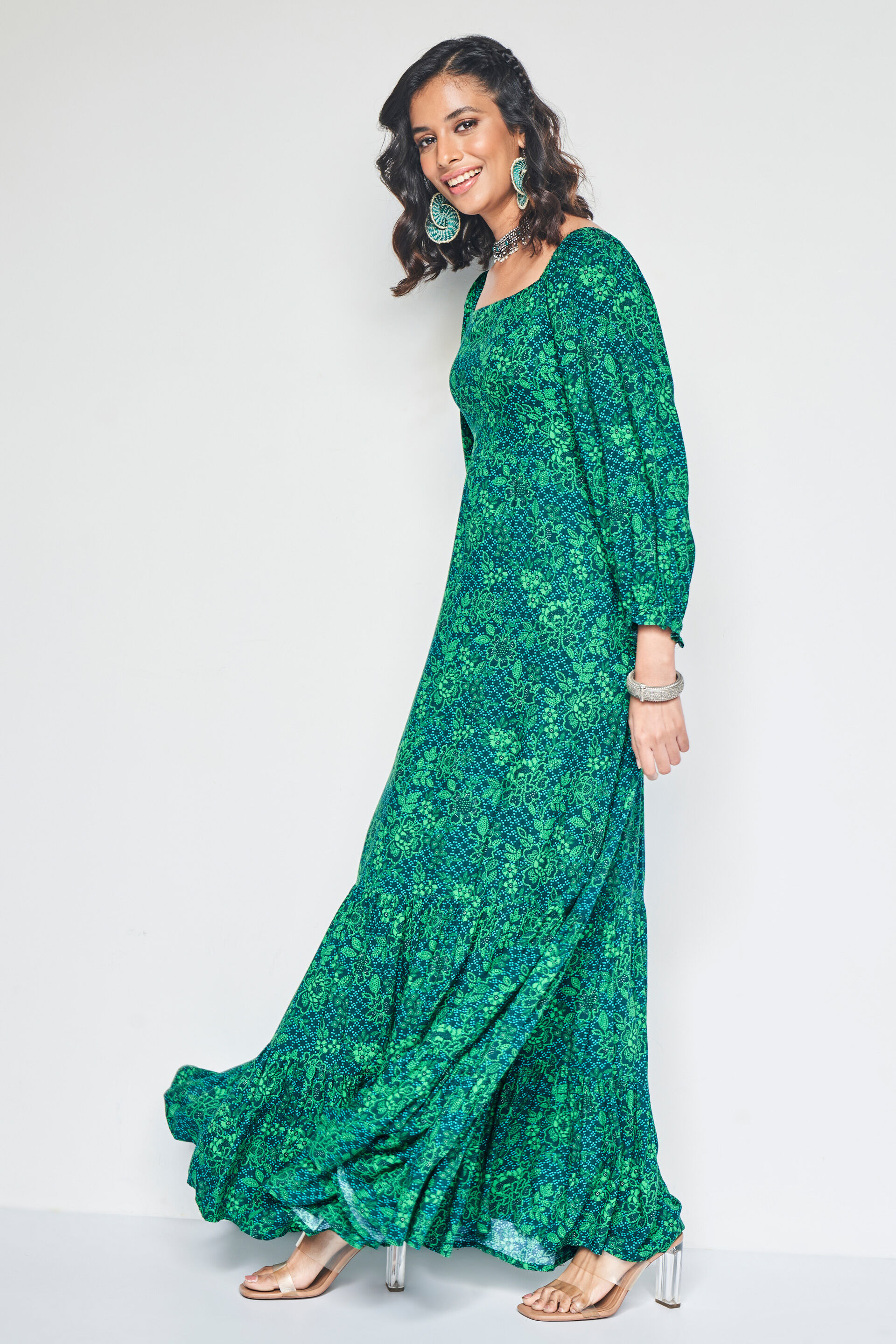 Global desi black hot sale maxi dress