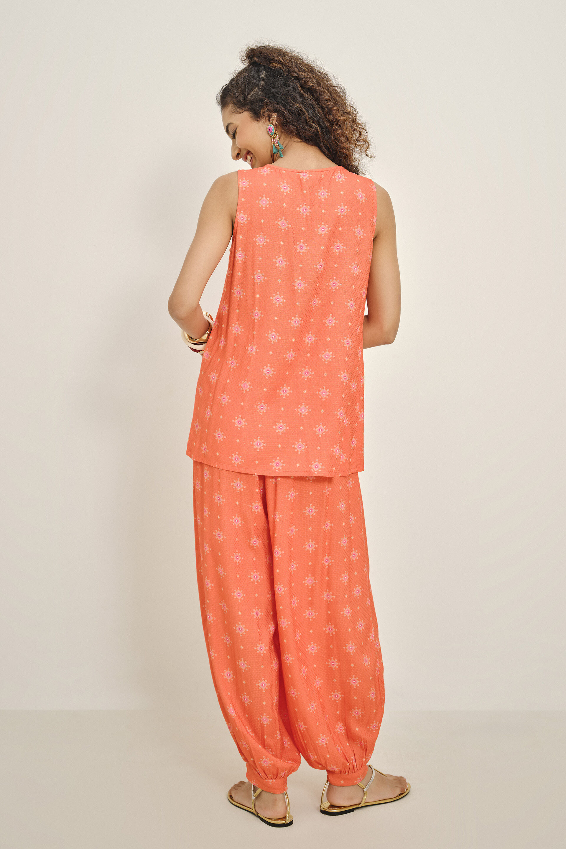 Orange Afsaana Top, Orange, image 5